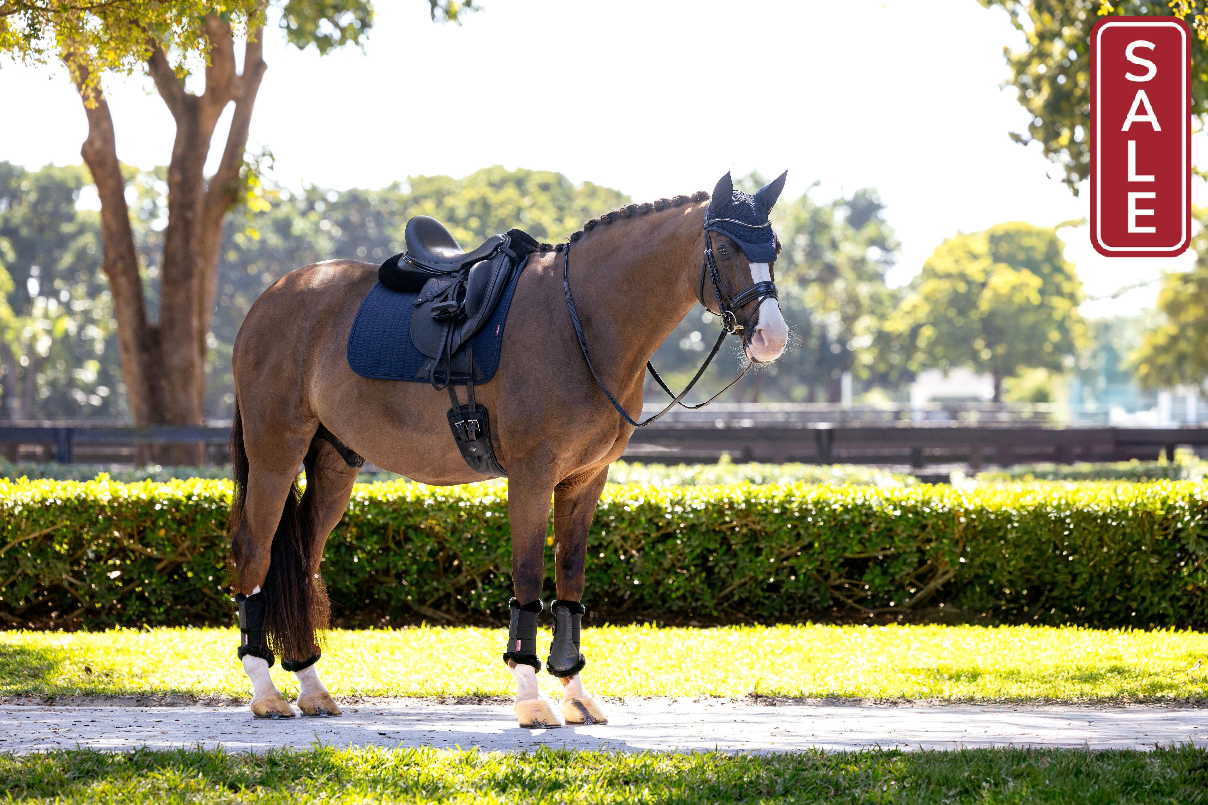 LeMieux Essence Dressage Saddle Pad Navy-Dressage Saddle Pad-LeMieux-Evolution Equestrian Co.