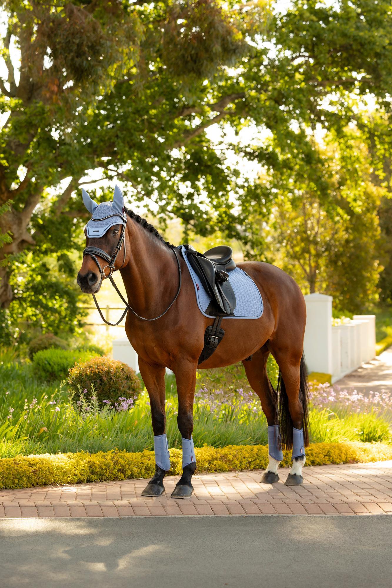 LeMieux Essence Dressage Saddle Pad Powder Blue-English Saddle Pad-LeMieux-Small/Medium-Evolution Equestrian Co.