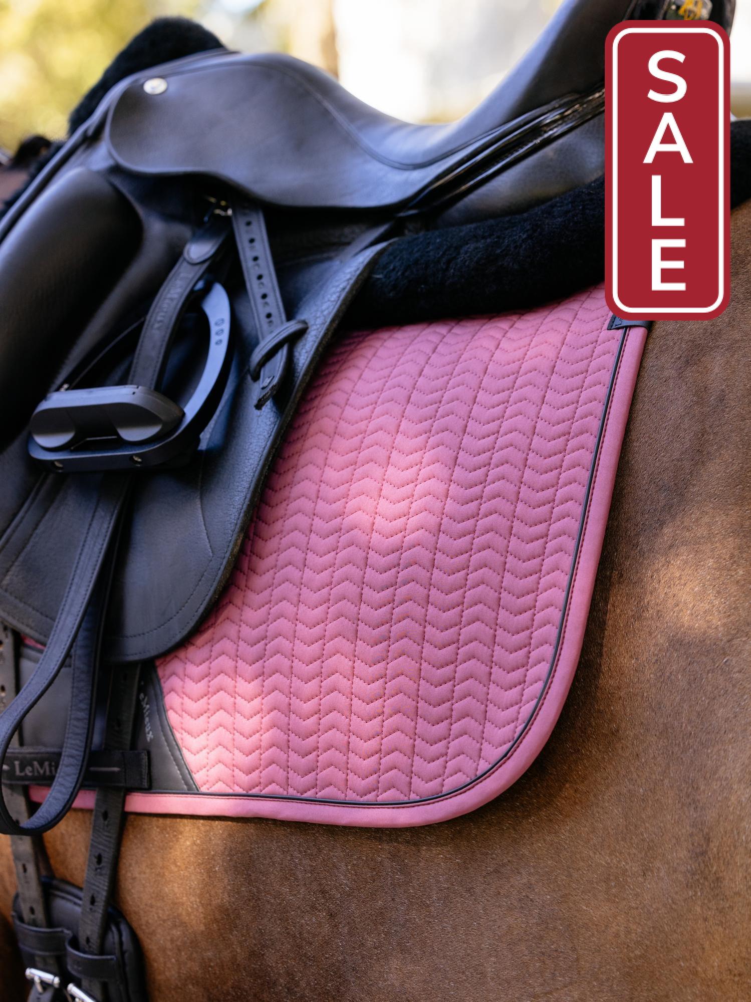 LeMieux Essence Dressage Saddle Pad Rosewood-Dressage Saddle Pad-LeMieux-Evolution Equestrian Co.