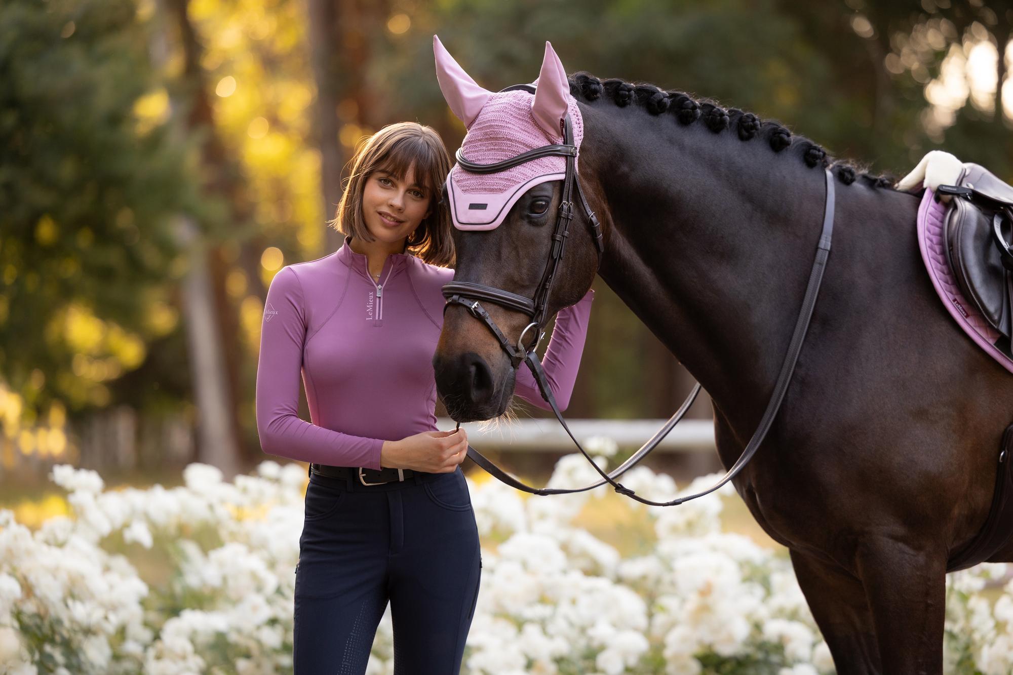 LeMieux Essence Fly Hood Fondant-English Accessories-LeMieux-Medium (Cob)-Evolution Equestrian Co.