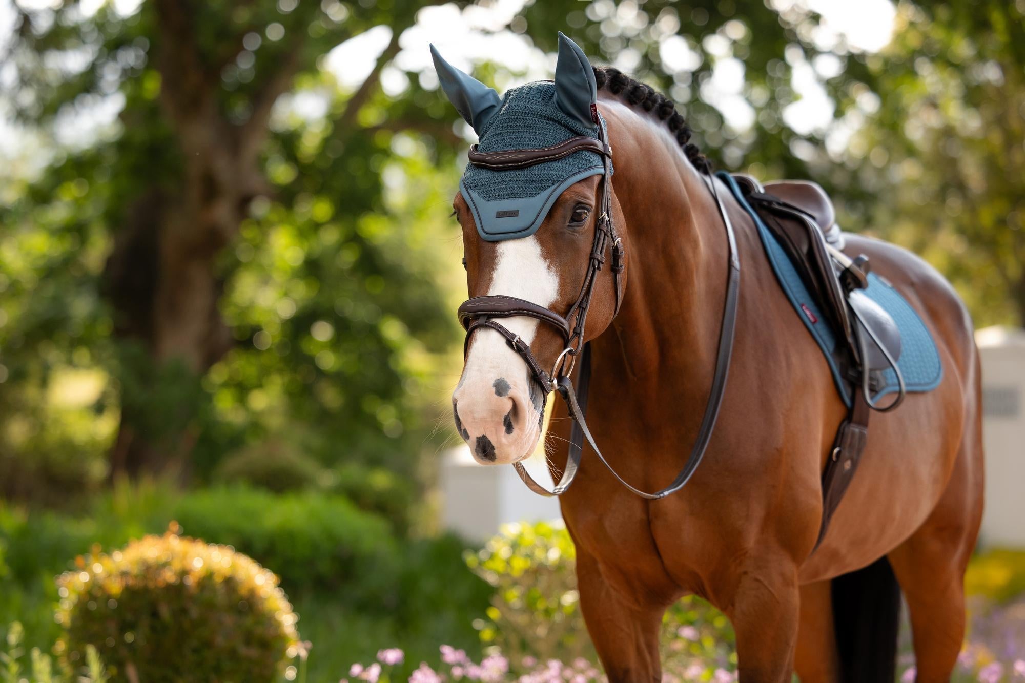 LeMieux Essence Fly Hood Jungle-English Accessories-LeMieux-Medium (Cob)-Evolution Equestrian Co.