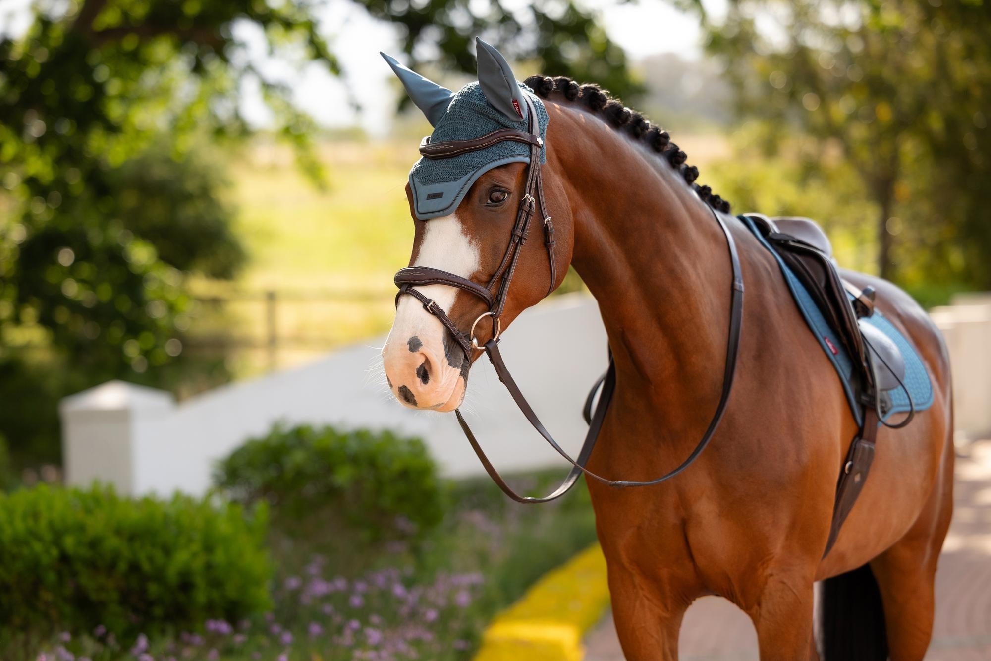LeMieux Essence Fly Hood Jungle-English Accessories-LeMieux-Medium (Cob)-Evolution Equestrian Co.