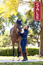Load image into Gallery viewer, LeMieux Essence Fly Hood Navy-English Accessories-LeMieux-Medium (Cob)-Evolution Equestrian Co.
