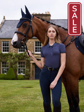 Load image into Gallery viewer, LeMieux Essence Fly Hood Navy-English Accessories-LeMieux-Medium (Cob)-Evolution Equestrian Co.
