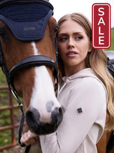 Load image into Gallery viewer, LeMieux Essence Fly Hood Navy-English Accessories-LeMieux-Medium (Cob)-Evolution Equestrian Co.
