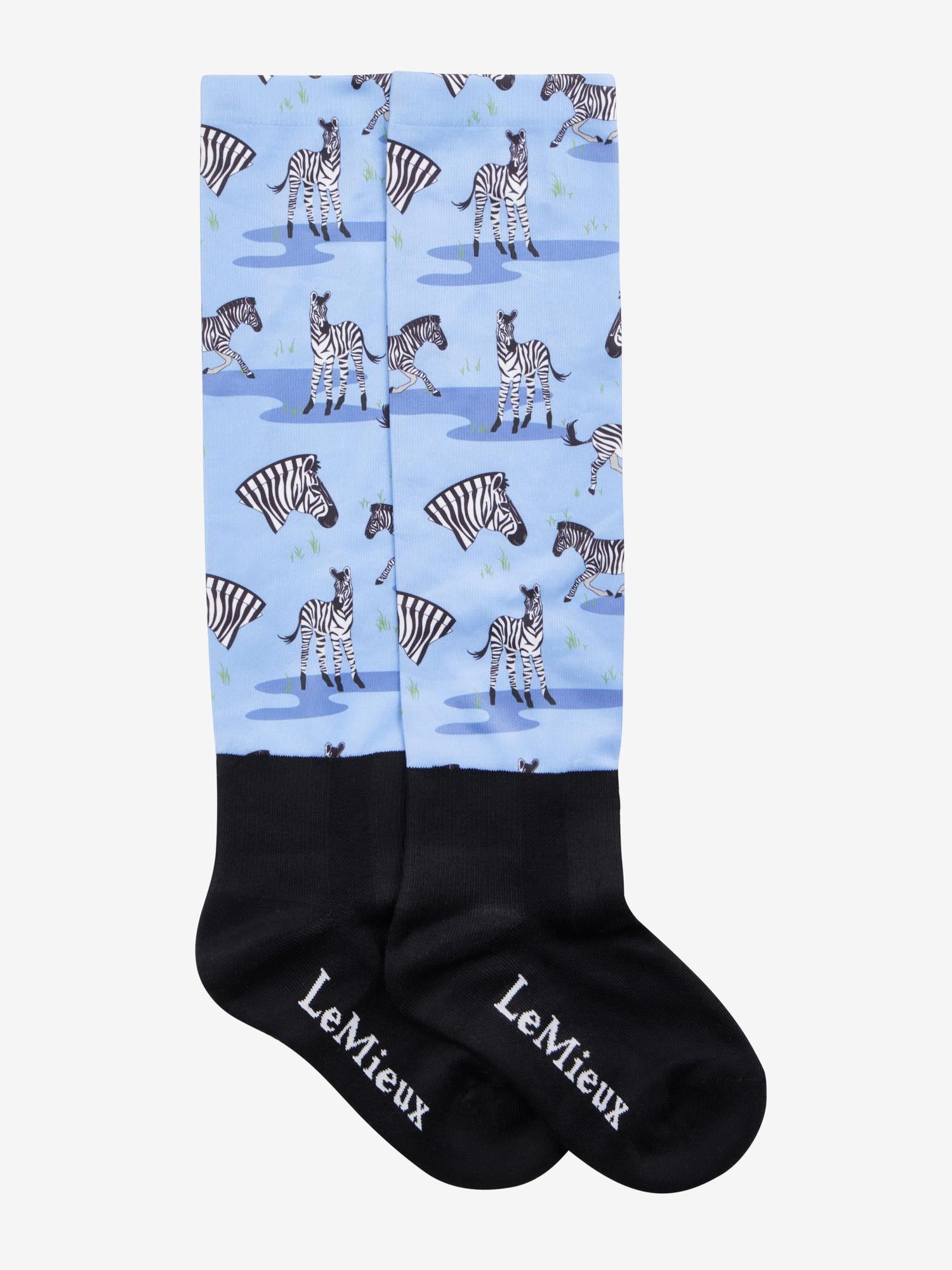 LeMieux Footsie Sock Zebra-Socks-LeMieux-Medium-Evolution Equestrian Co.