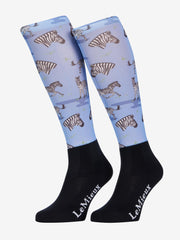 LeMieux Footsie Sock Zebra-Socks-LeMieux-Medium-Evolution Equestrian Co.