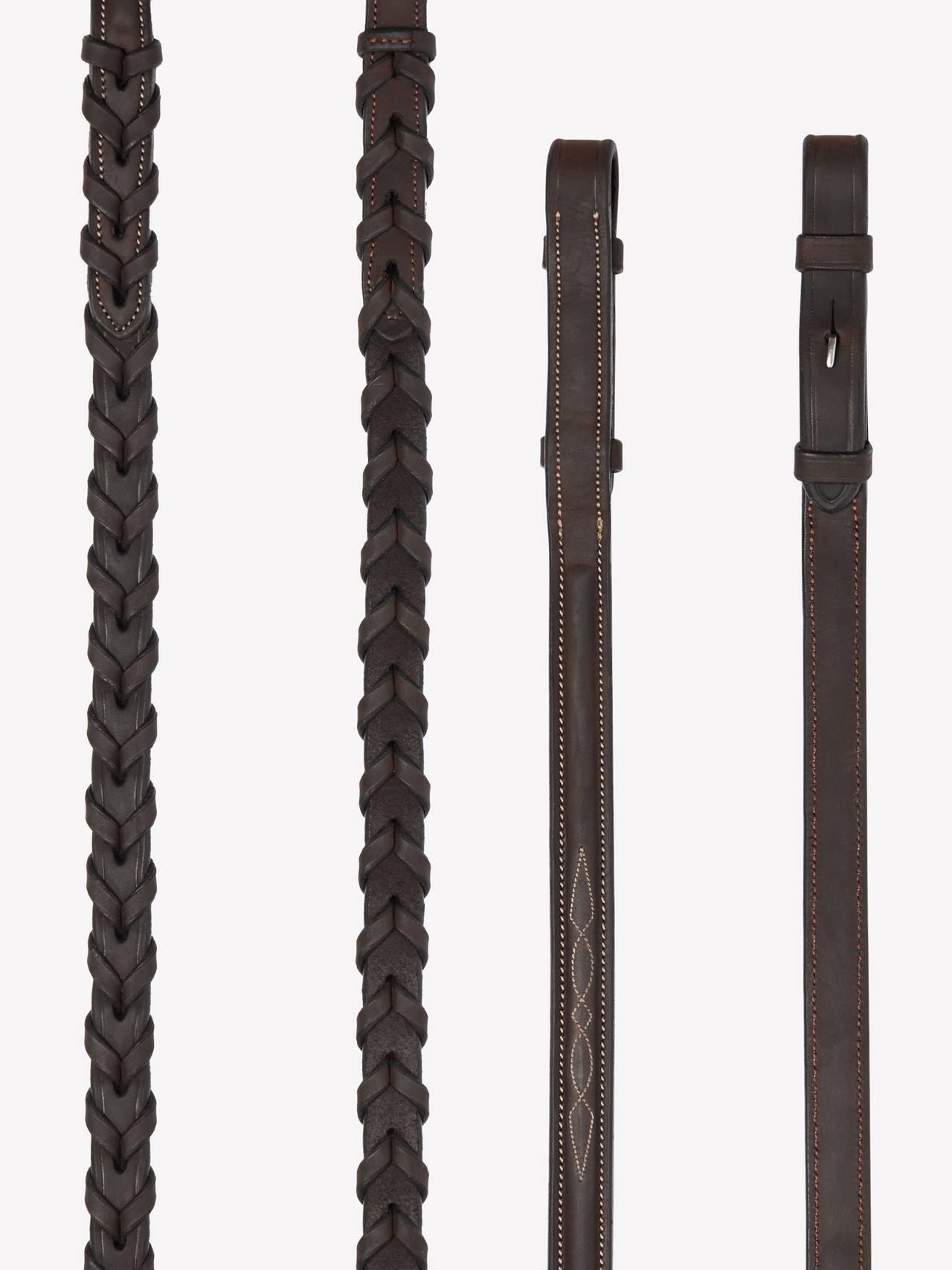 LeMieux Hunter Leather Laced Reins-Horse Tack-LeMieux-Pony-Evolution Equestrian Co.