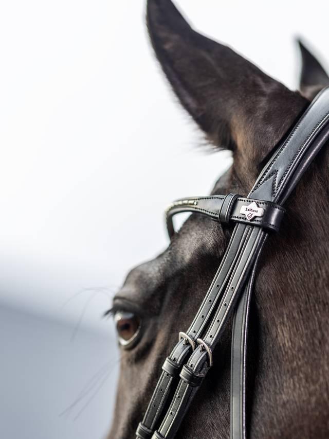 LeMieux Kudos Classic Dressage Bridle-Bridle-LeMieux-Black-Pony-Evolution Equestrian Co.