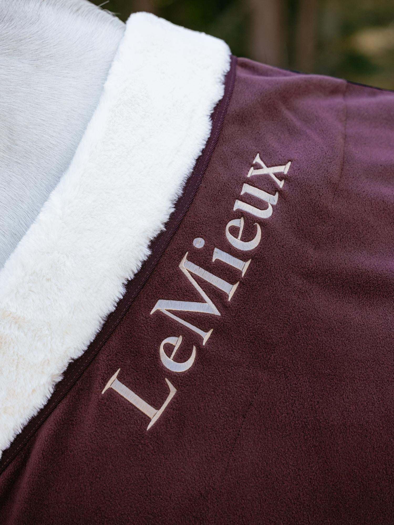 LeMieux Kudos Luxe Fleece Cooler Damson-Horse Blanket-LeMieux-72"-Evolution Equestrian Co.