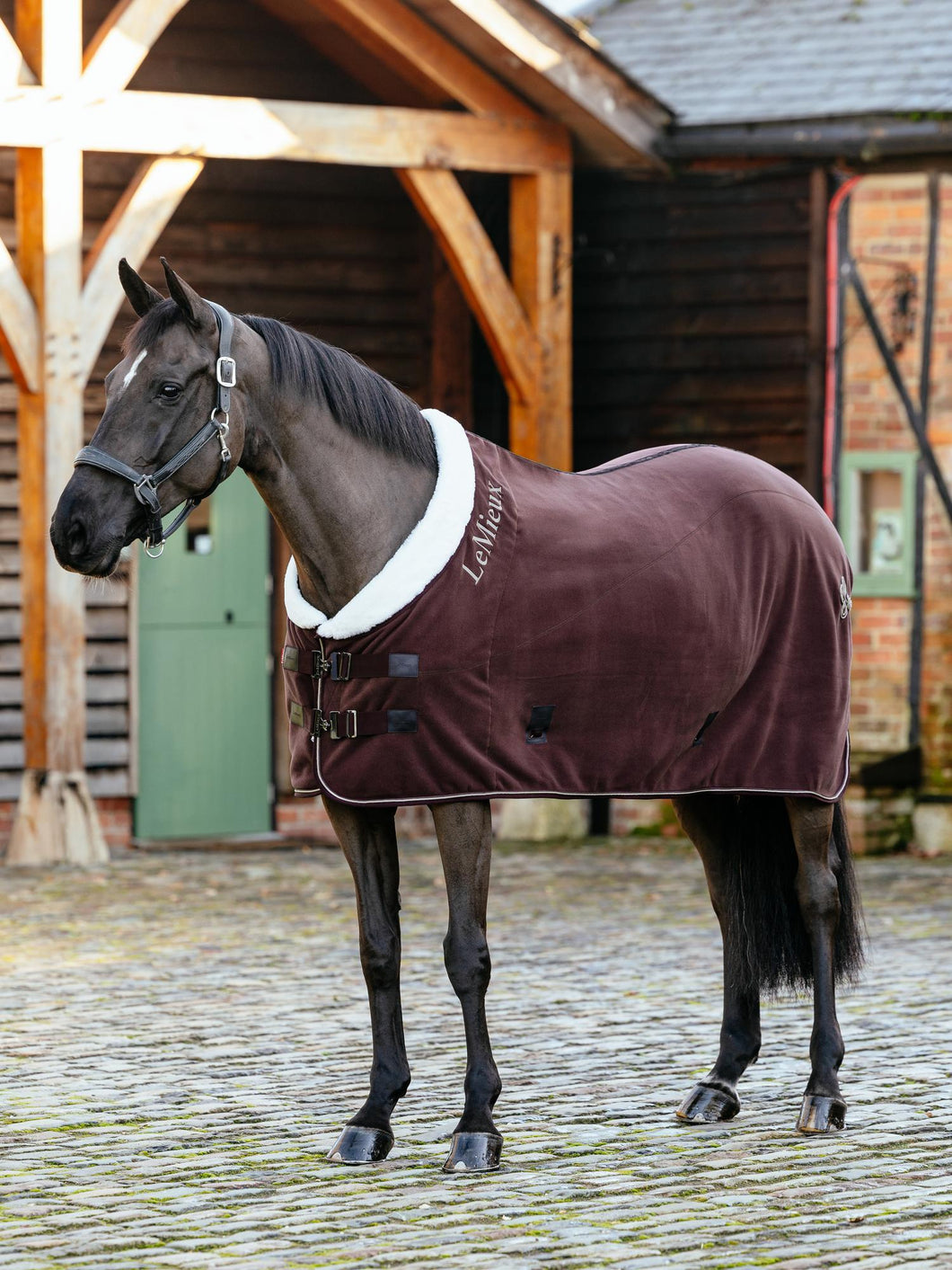 LeMieux Kudos Luxe Fleece Cooler Damson-Horse Blanket-LeMieux-72