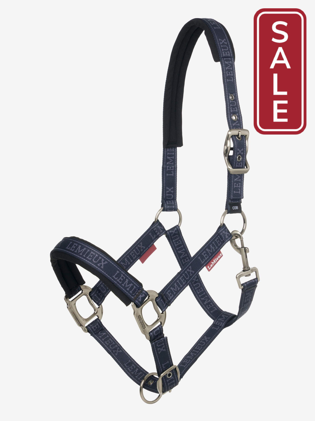 LeMieux Logo Halter Navy-Halter-LeMieux-Pony-Evolution Equestrian Co.