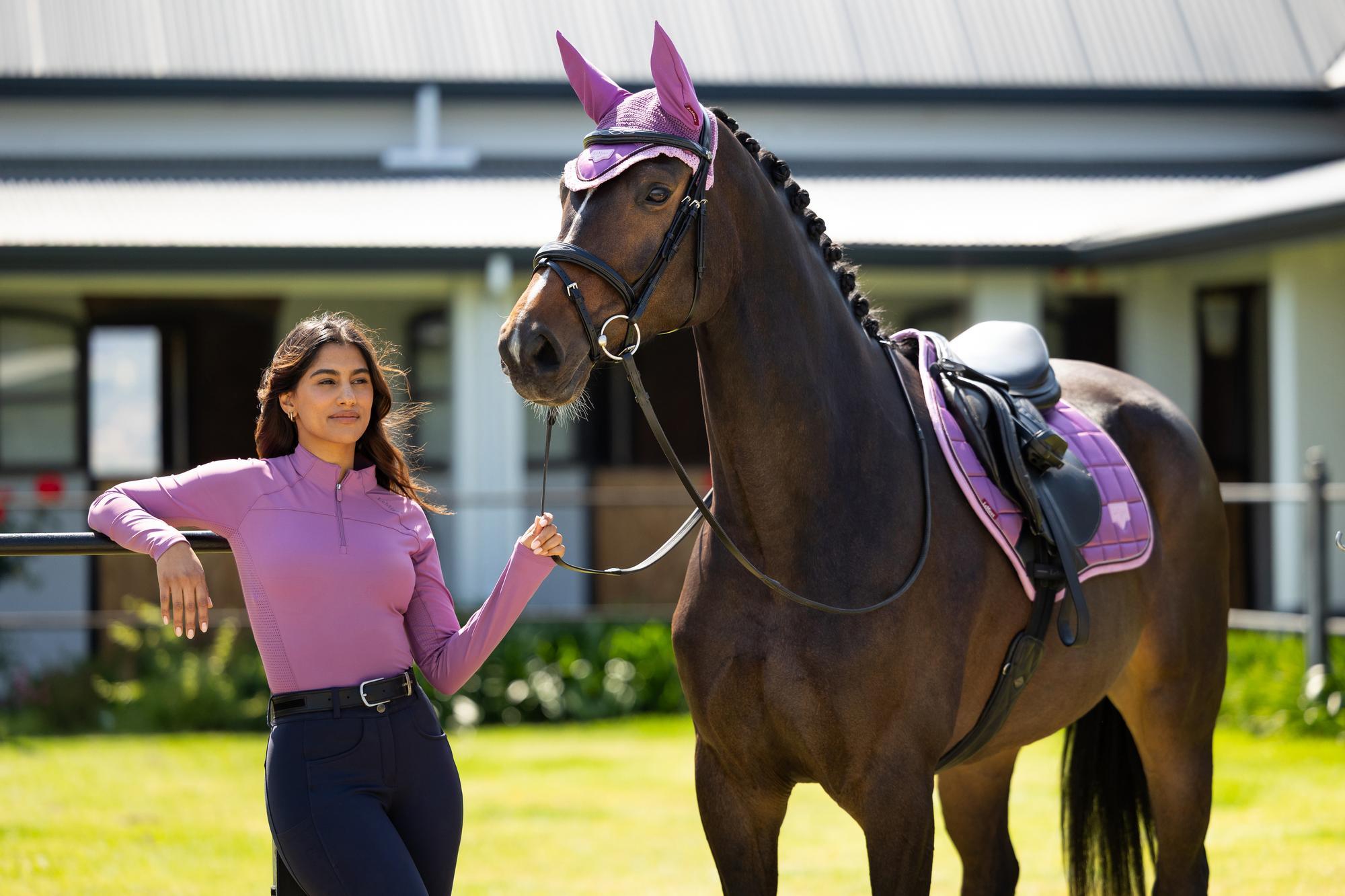 LeMieux Loire Close Contact Saddle Pad Mallow-English Saddle Pad-LeMieux-Small/Medium-Evolution Equestrian Co.
