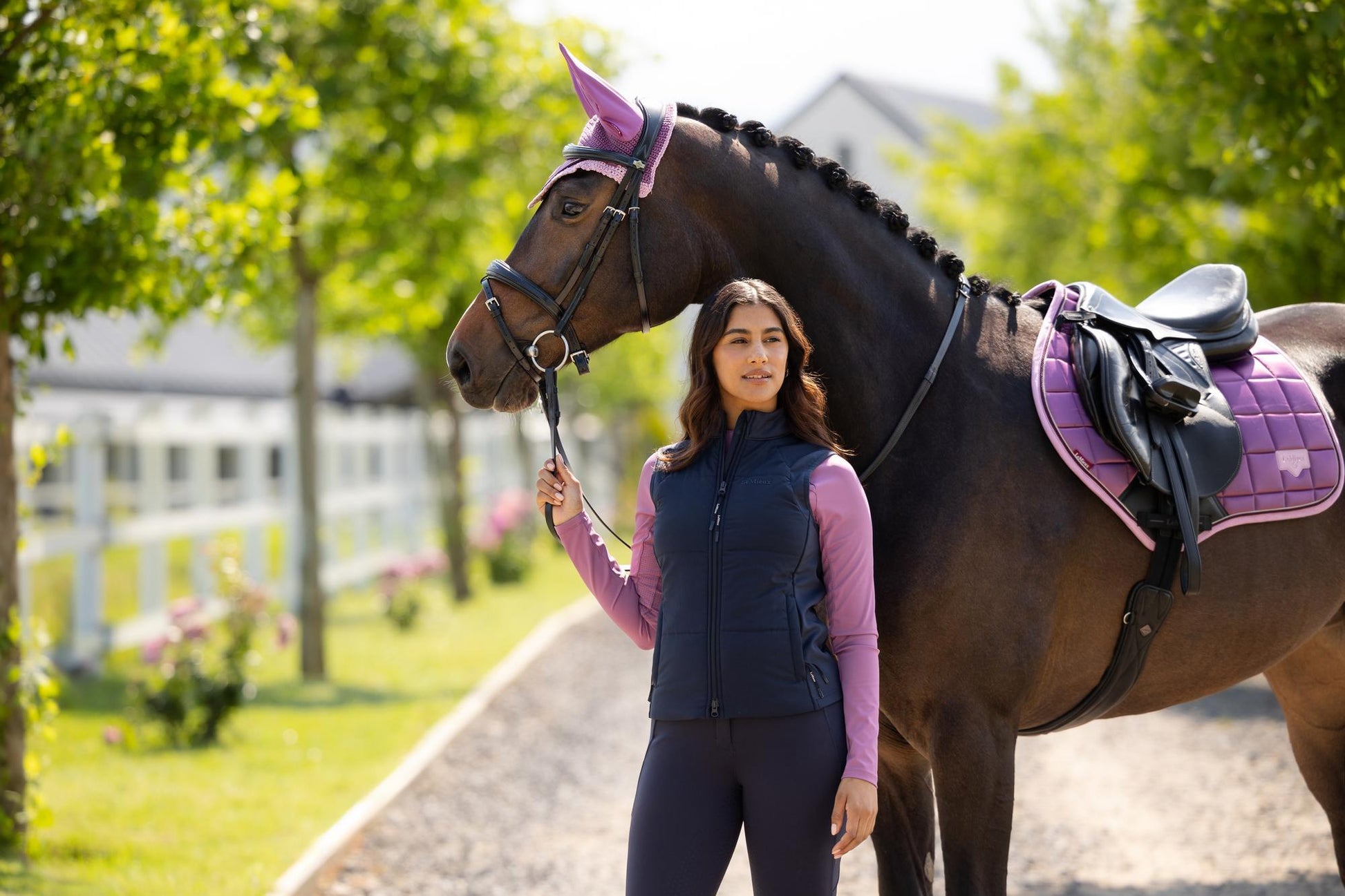 LeMieux Loire Close Contact Saddle Pad Mallow-English Saddle Pad-LeMieux-Small/Medium-Evolution Equestrian Co.