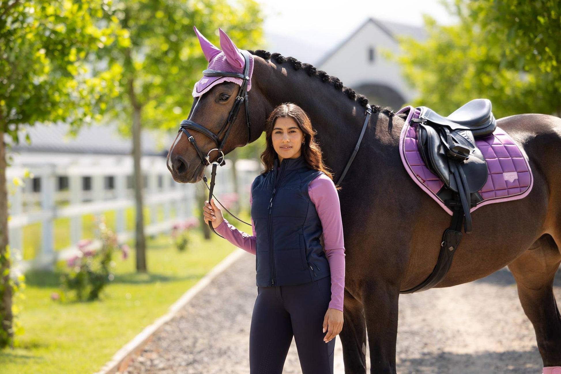 LeMieux Loire Close Contact Saddle Pad Mallow-English Saddle Pad-LeMieux-Small/Medium-Evolution Equestrian Co.
