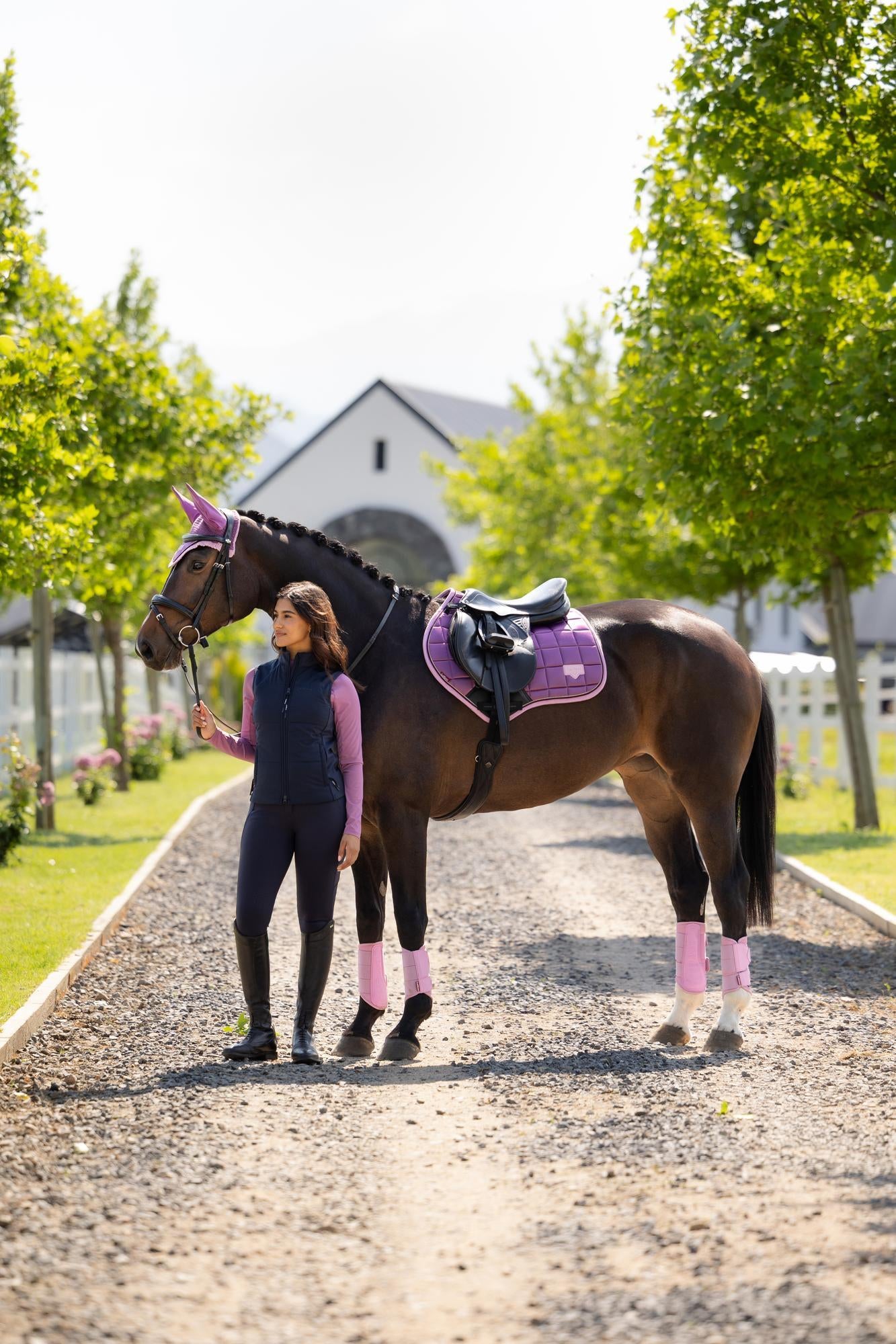 LeMieux Loire Close Contact Saddle Pad Mallow-English Saddle Pad-LeMieux-Small/Medium-Evolution Equestrian Co.