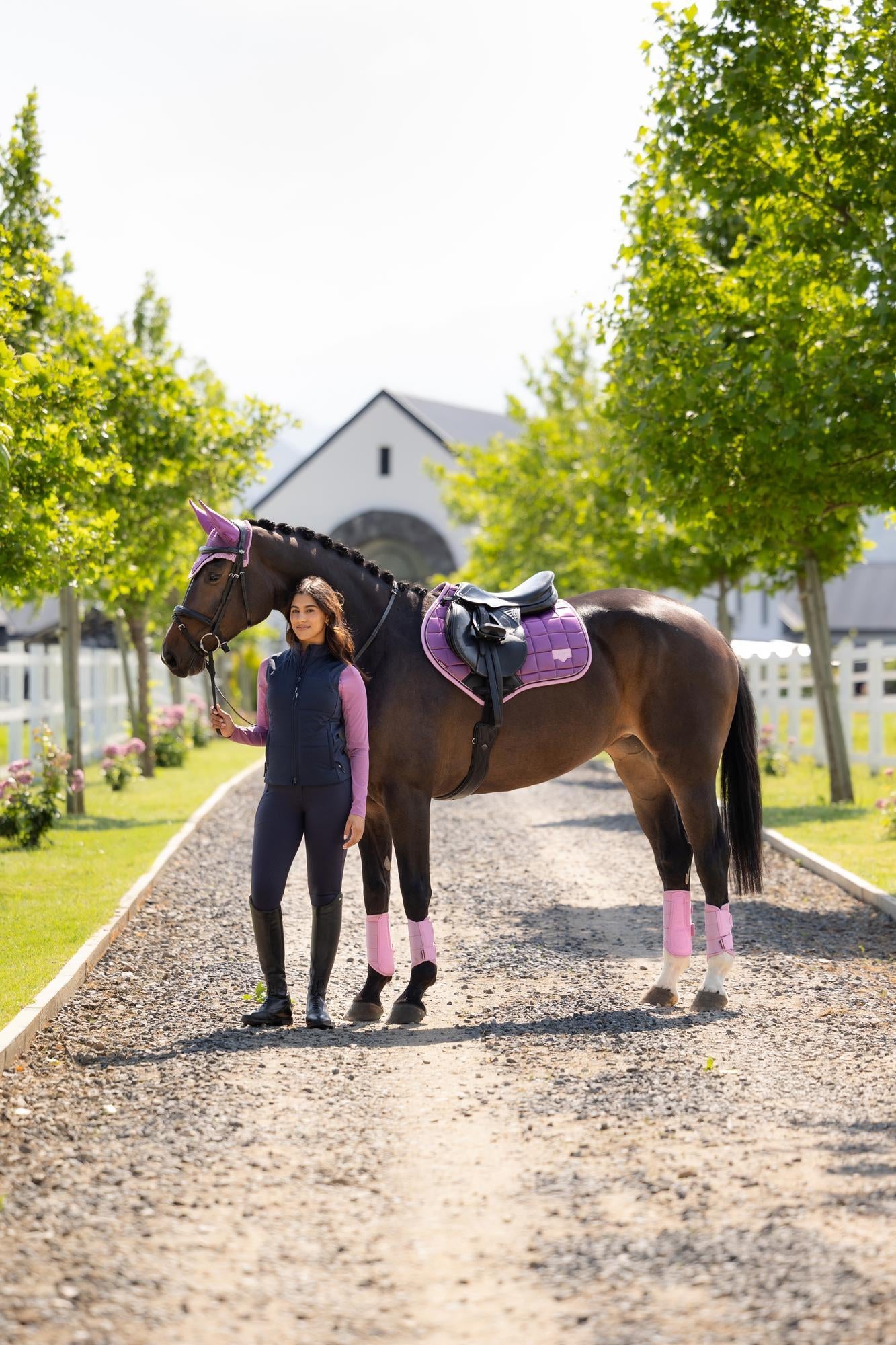 LeMieux Loire Close Contact Saddle Pad Mallow-English Saddle Pad-LeMieux-Small/Medium-Evolution Equestrian Co.