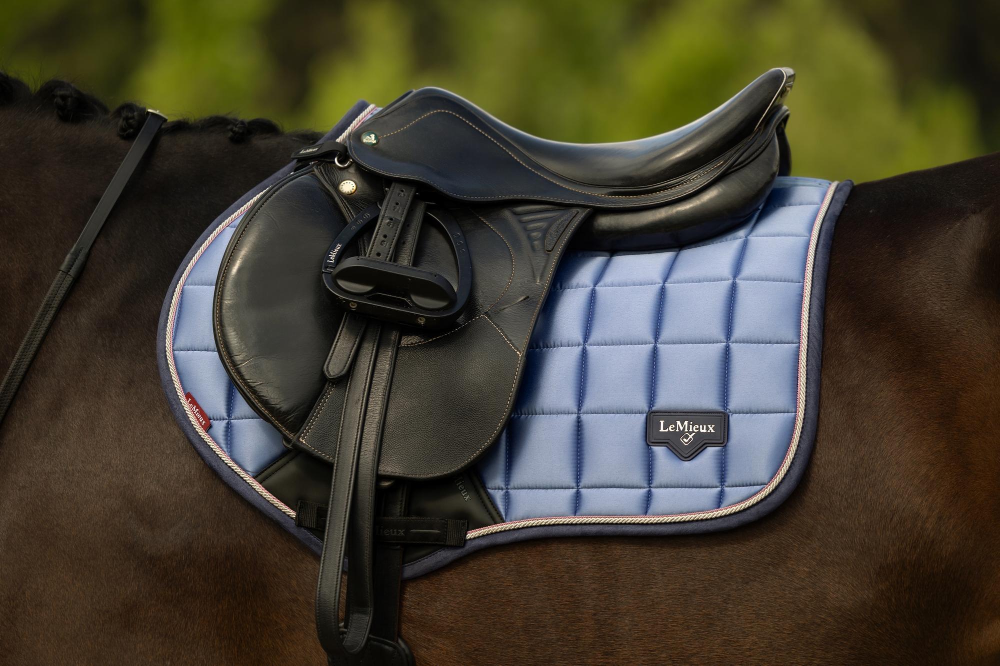 LeMieux Loire Close Contact Saddle Pad Powder Blue-English Saddle Pad-LeMieux-Small/Medium-Evolution Equestrian Co.