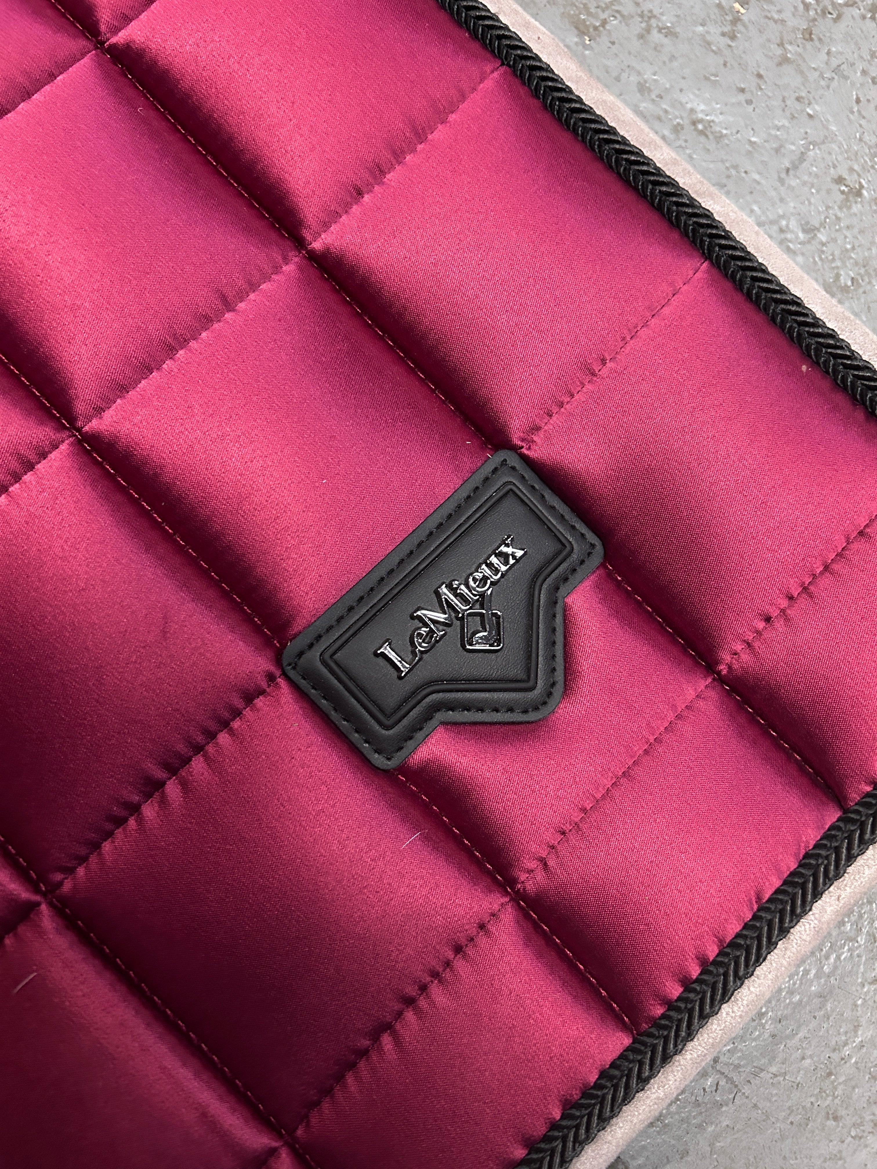 LeMieux Loire Dressage Saddle Pad Ember-Dressage Saddle Pad-Consignment-Evolution Equestrian Co.