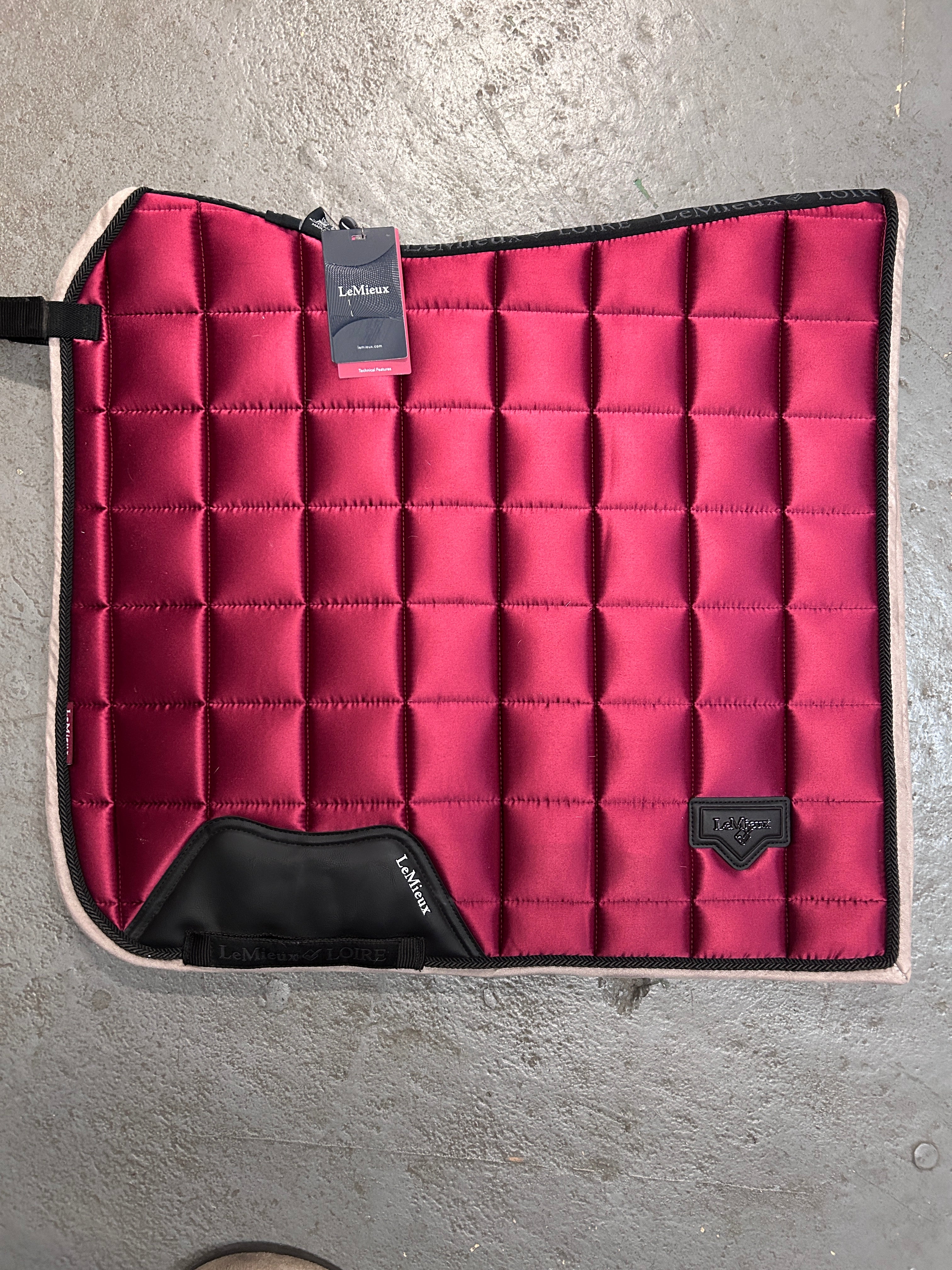 LeMieux Loire Dressage Saddle Pad Ember-Dressage Saddle Pad-Consignment-Evolution Equestrian Co.