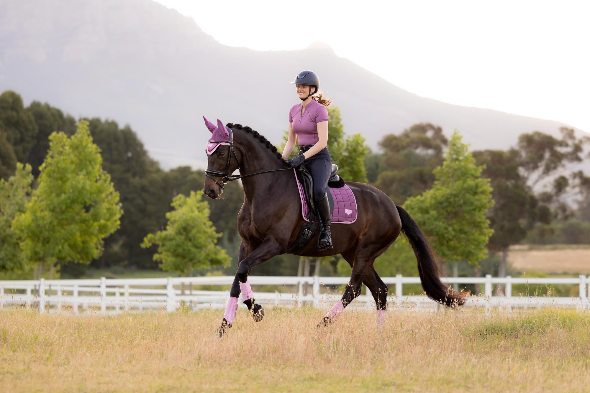 LeMieux Loire Dressage Saddle Pad Mallow-English Saddle Pad-LeMieux-Small/Medium-Evolution Equestrian Co.