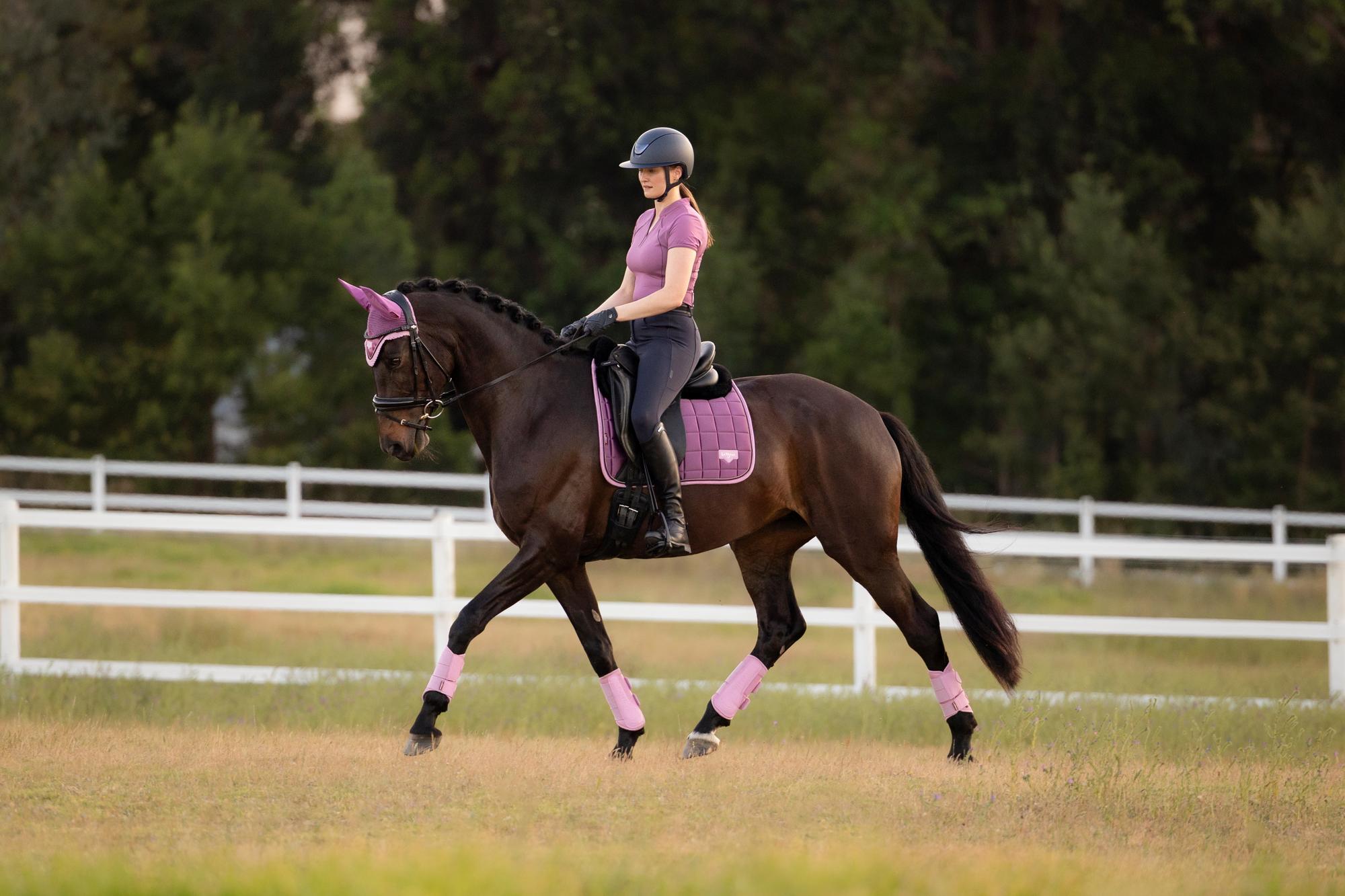 LeMieux Loire Dressage Saddle Pad Mallow-English Saddle Pad-LeMieux-Small/Medium-Evolution Equestrian Co.
