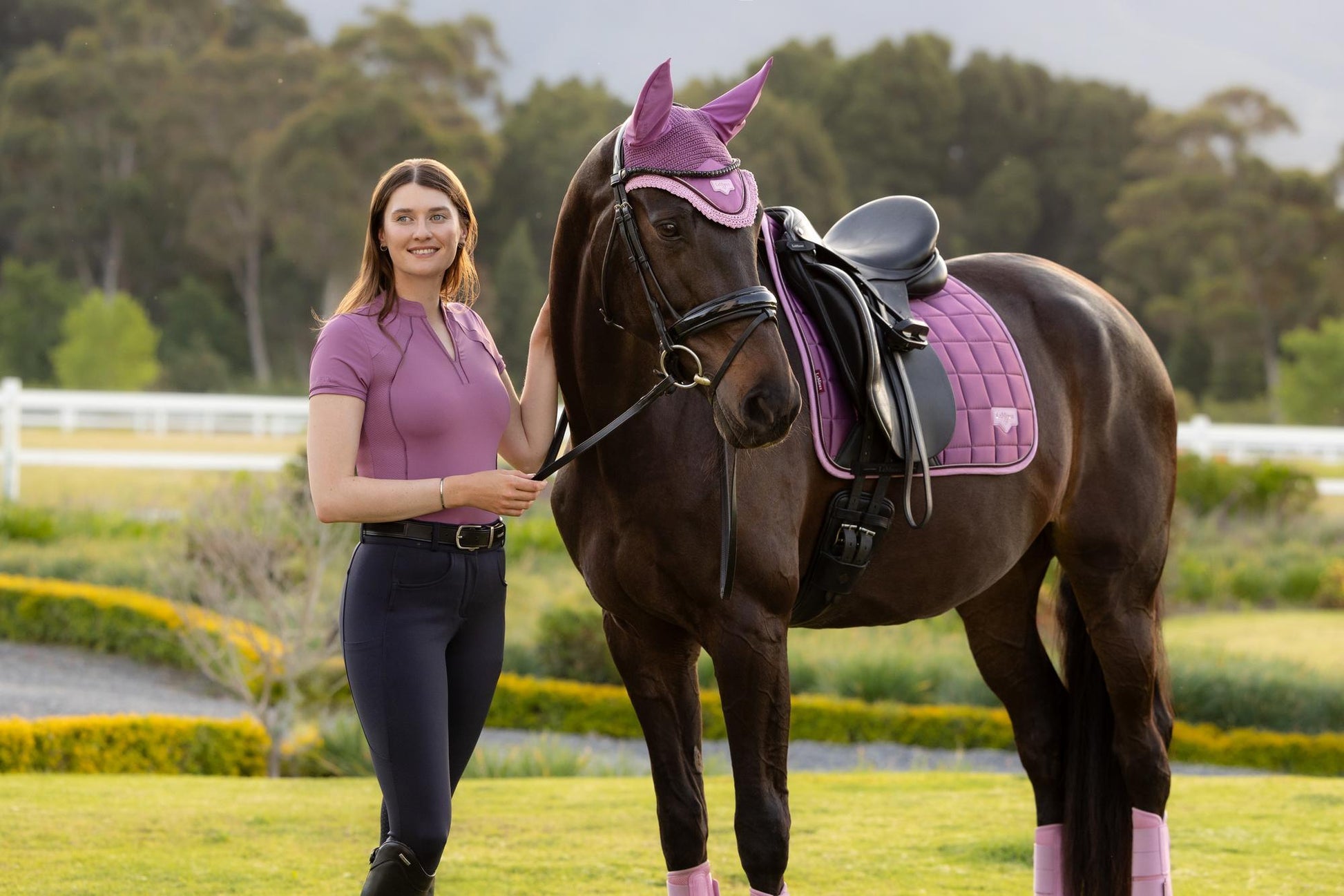 LeMieux Loire Dressage Saddle Pad Mallow-English Saddle Pad-LeMieux-Small/Medium-Evolution Equestrian Co.