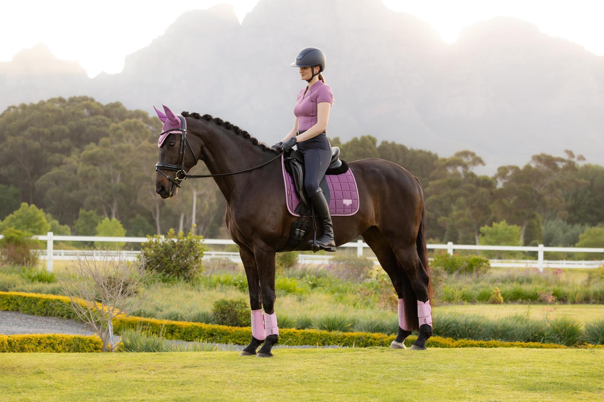 LeMieux Loire Dressage Saddle Pad Mallow-English Saddle Pad-LeMieux-Small/Medium-Evolution Equestrian Co.