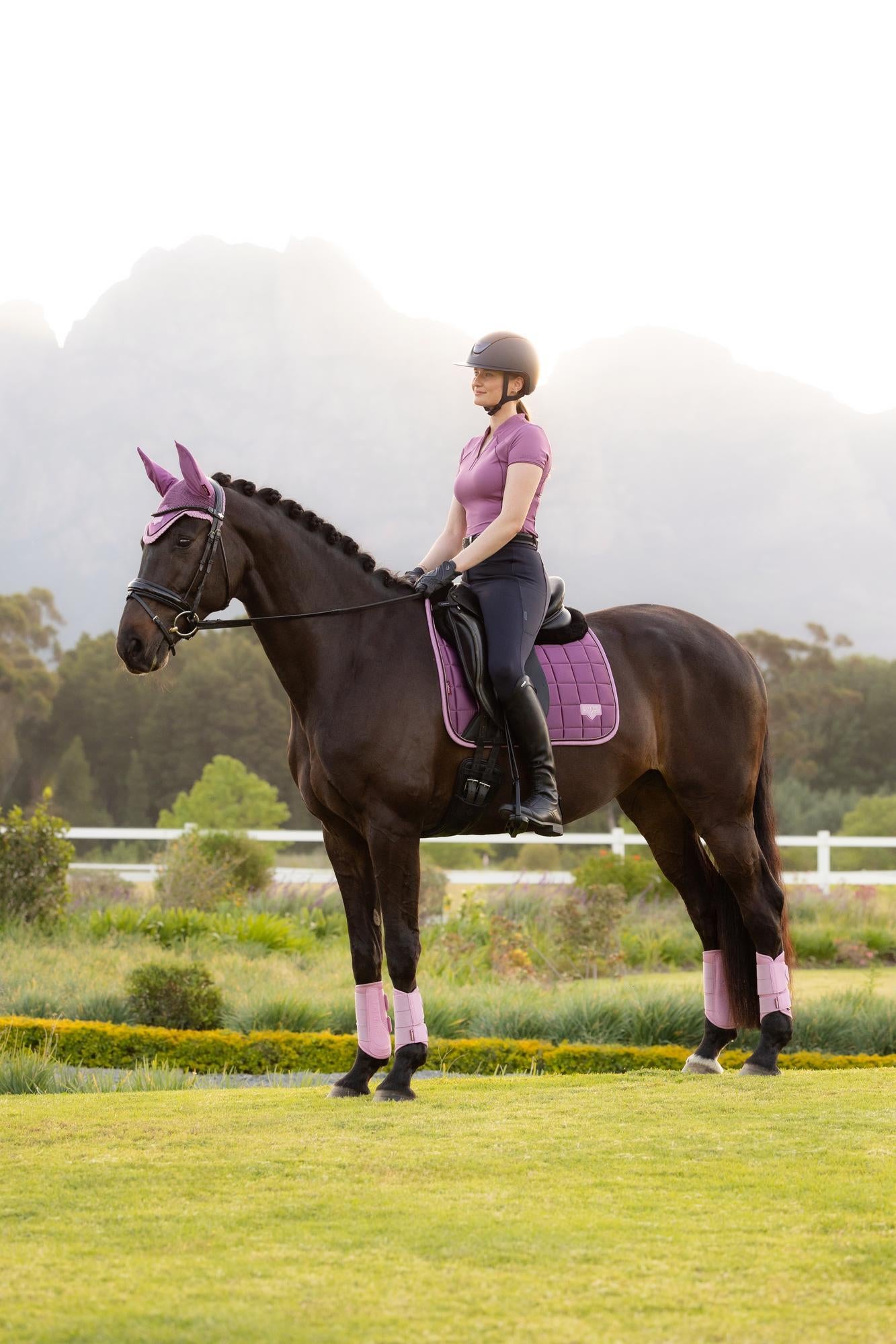 LeMieux Loire Dressage Saddle Pad Mallow-English Saddle Pad-LeMieux-Small/Medium-Evolution Equestrian Co.