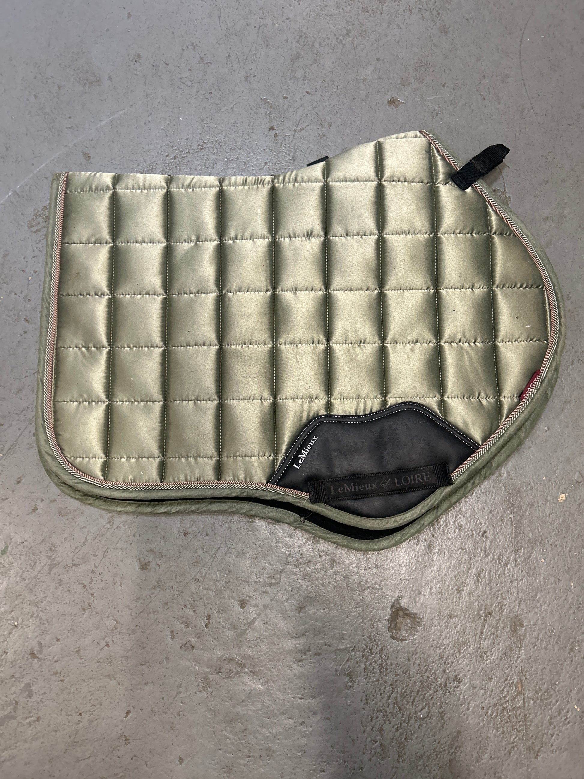 LeMieux Loire Fern Saddle Pad-English Saddle Pad-Consignment-Evolution Equestrian Co.