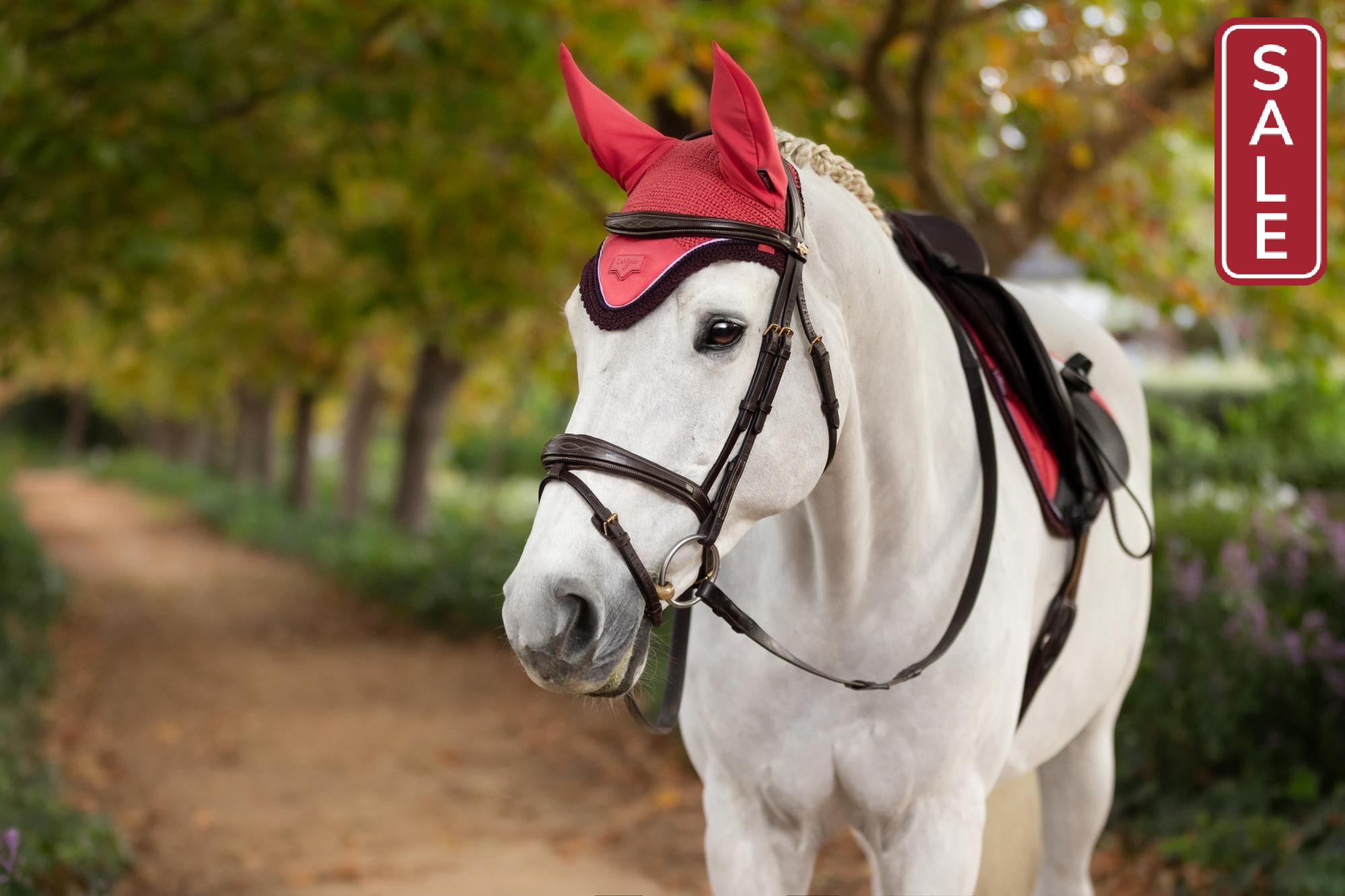 LeMieux Lorie Fly Hood Cranberry-English Accessories-LeMieux-Medium-Evolution Equestrian Co.