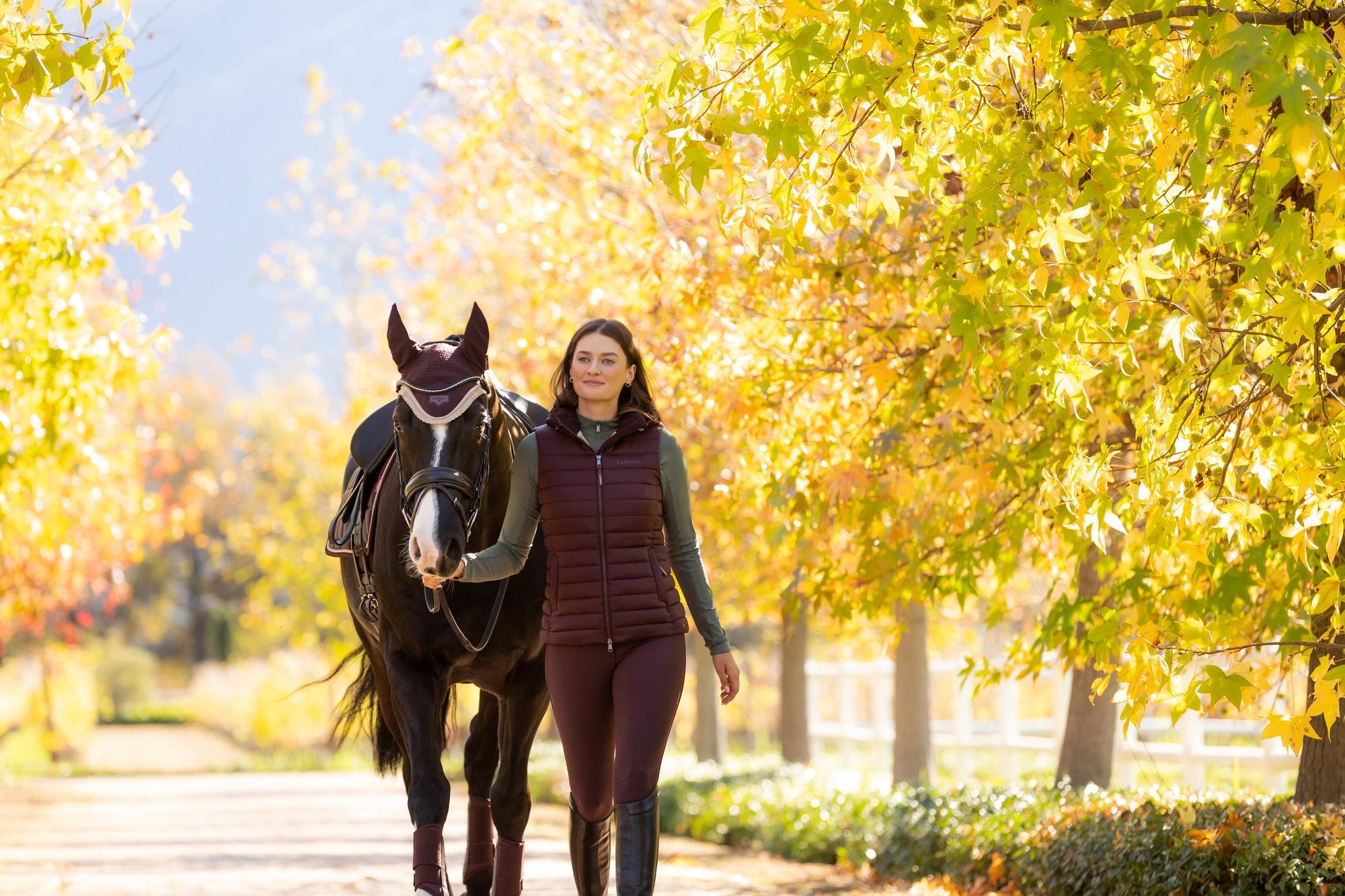 LeMieux Lorie Fly Hood Damson-English Accessories-LeMieux-Medium-Evolution Equestrian Co.