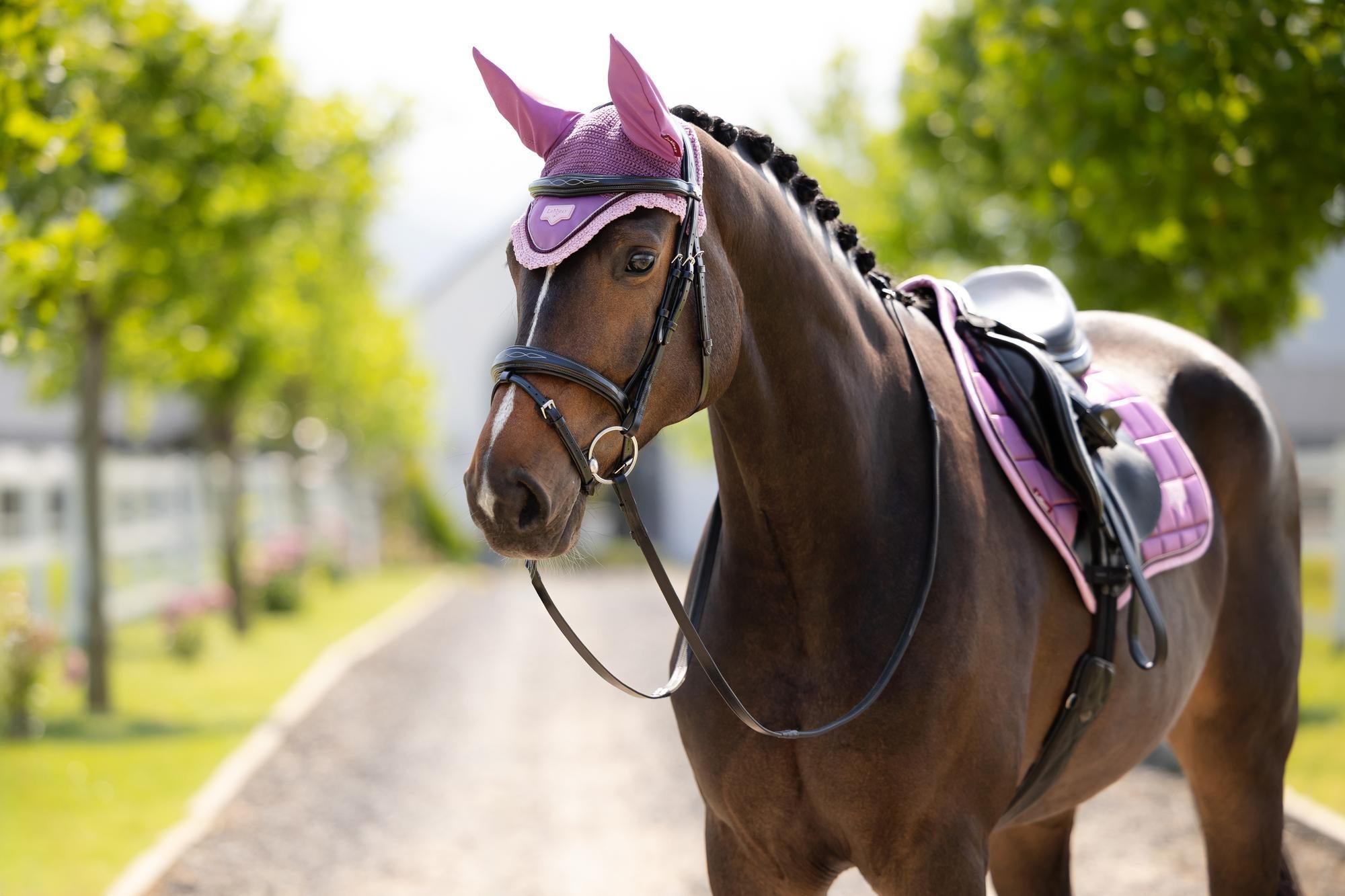 LeMieux Lorie Fly Hood Mallow-English Accessories-LeMieux-Medium-Evolution Equestrian Co.