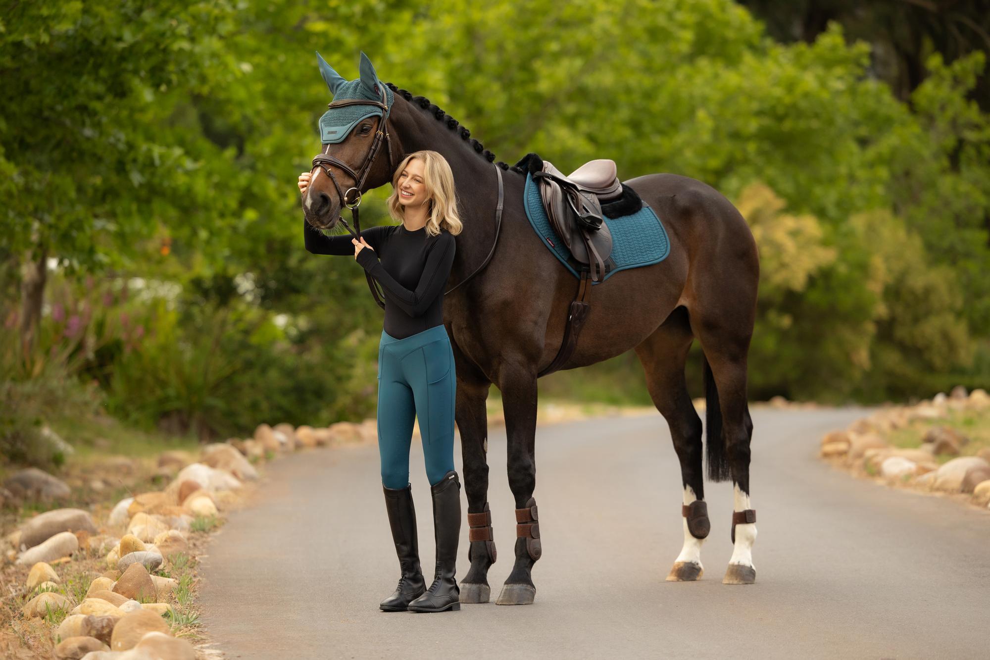 LeMieux Merino+ Essence Close Contact Saddle Pad Jungle-English Saddle Pads-LeMieux-Evolution Equestrian Co.
