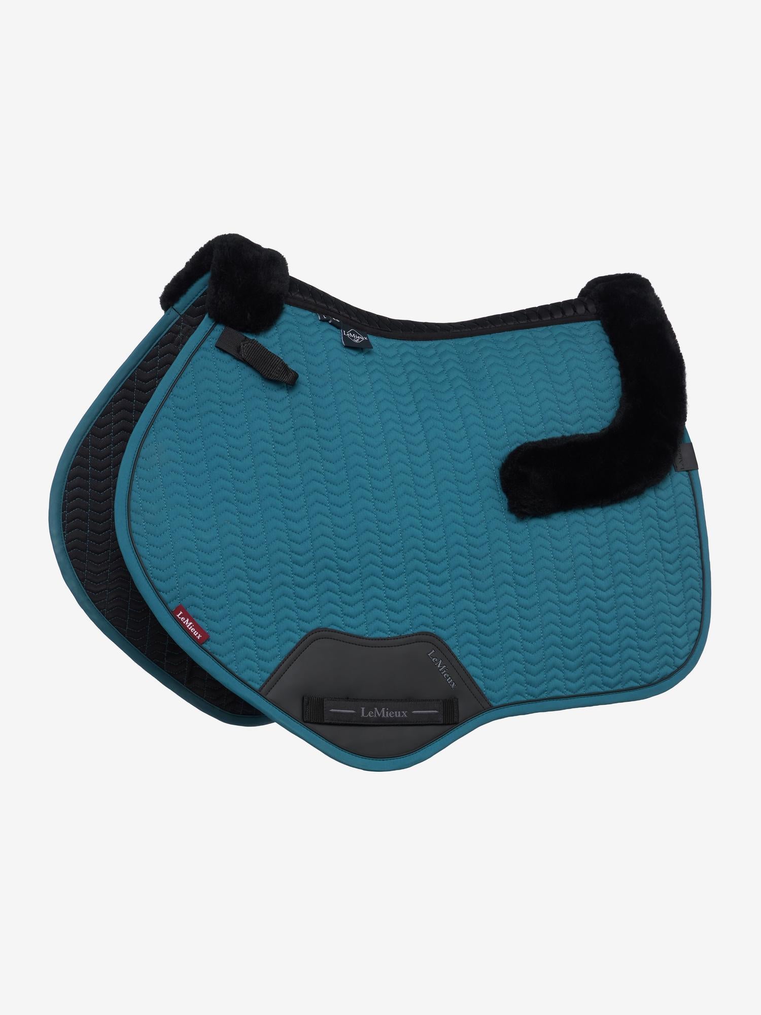 LeMieux Merino+ Essence Close Contact Saddle Pad Jungle-English Saddle Pads-LeMieux-Evolution Equestrian Co.