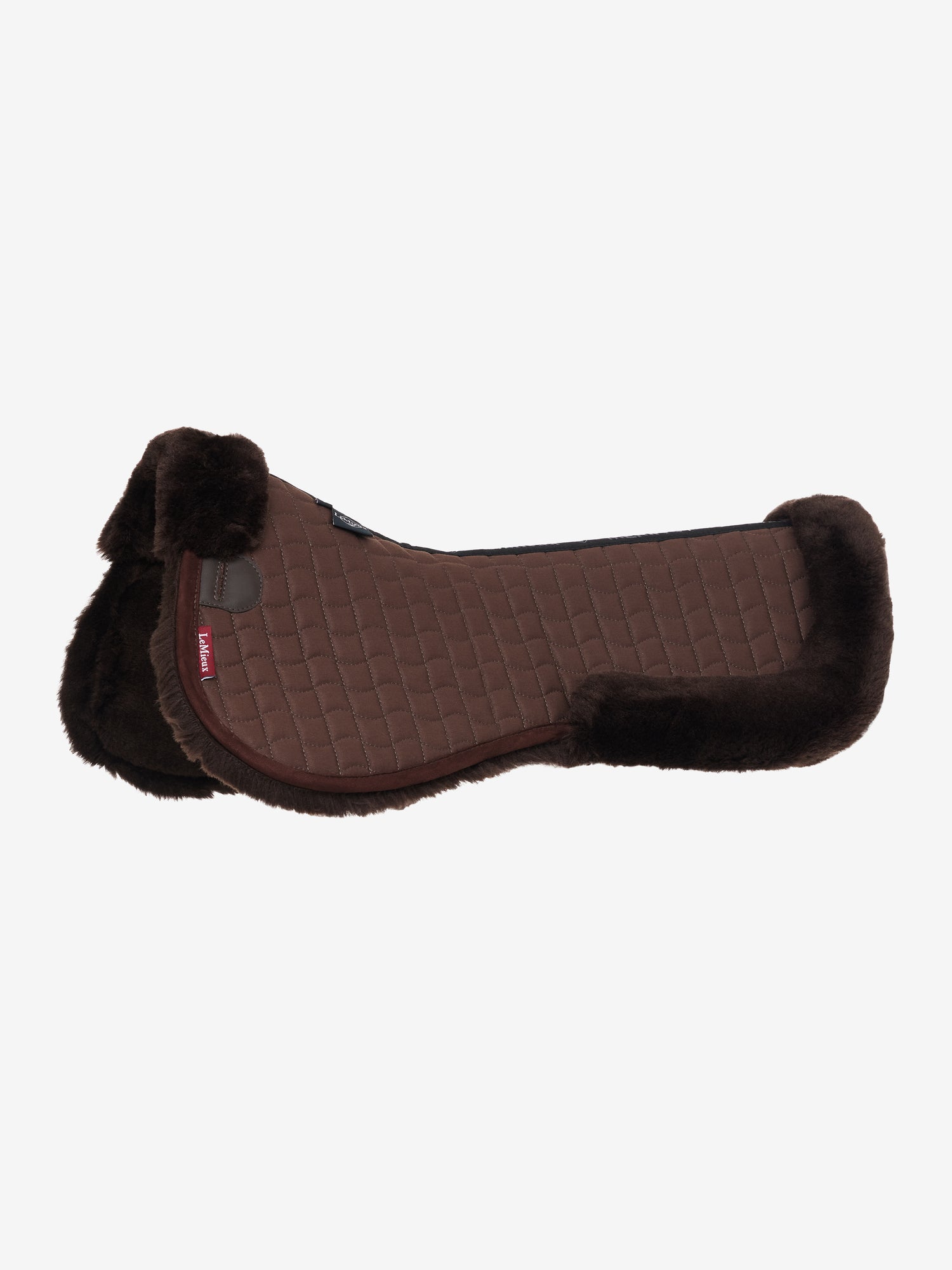 LeMieux Merino+ Half Pad-English Saddle Pad-LeMieux-Brown-Small-Evolution Equestrian Co.