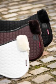 LeMieux Merino+ Half Pad-English Saddle Pad-LeMieux-Black-Small-Evolution Equestrian Co.
