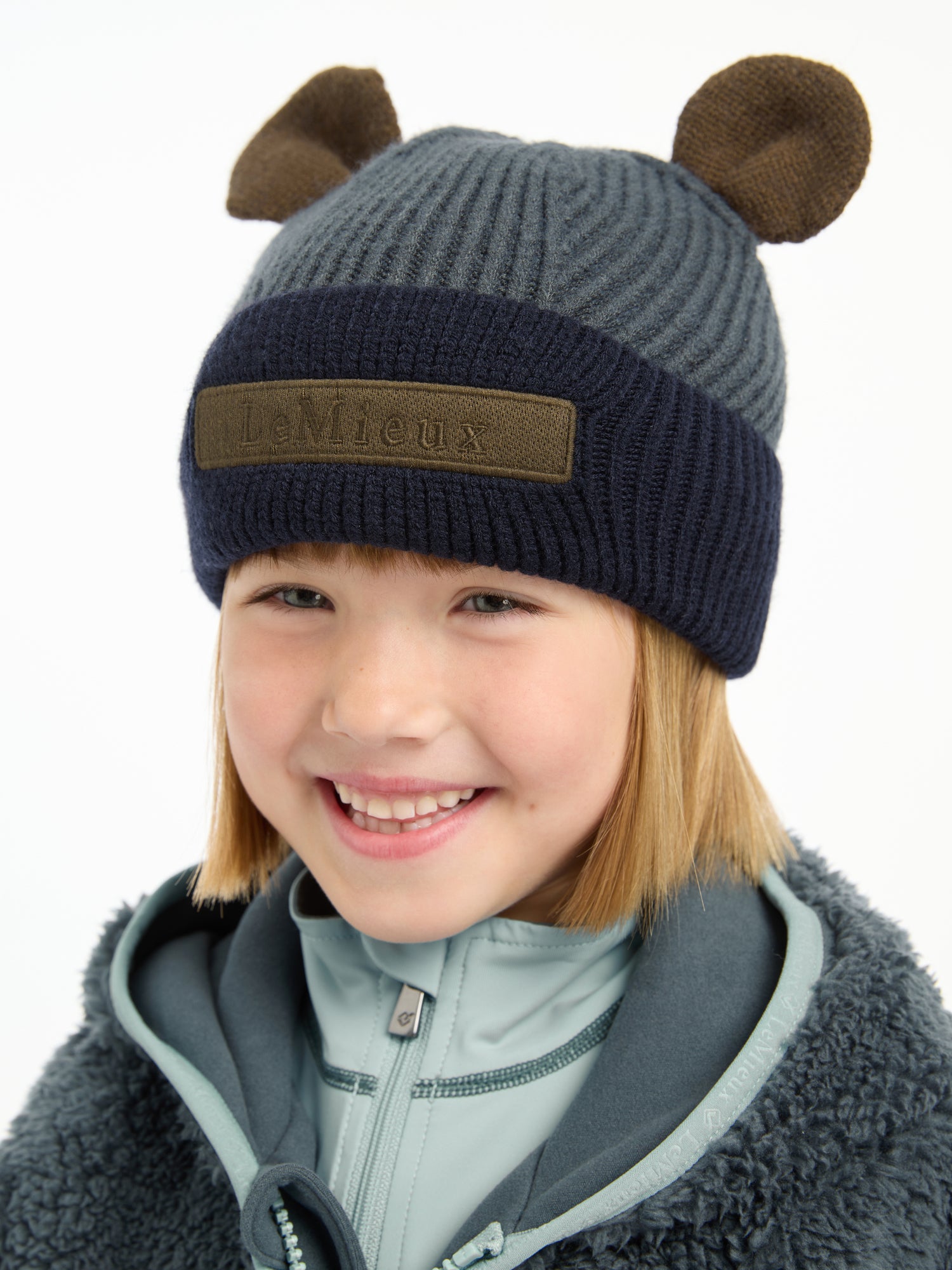 LeMieux Mini Bear Beanie-Hat-LeMieux-Petrol-Evolution Equestrian Co.
