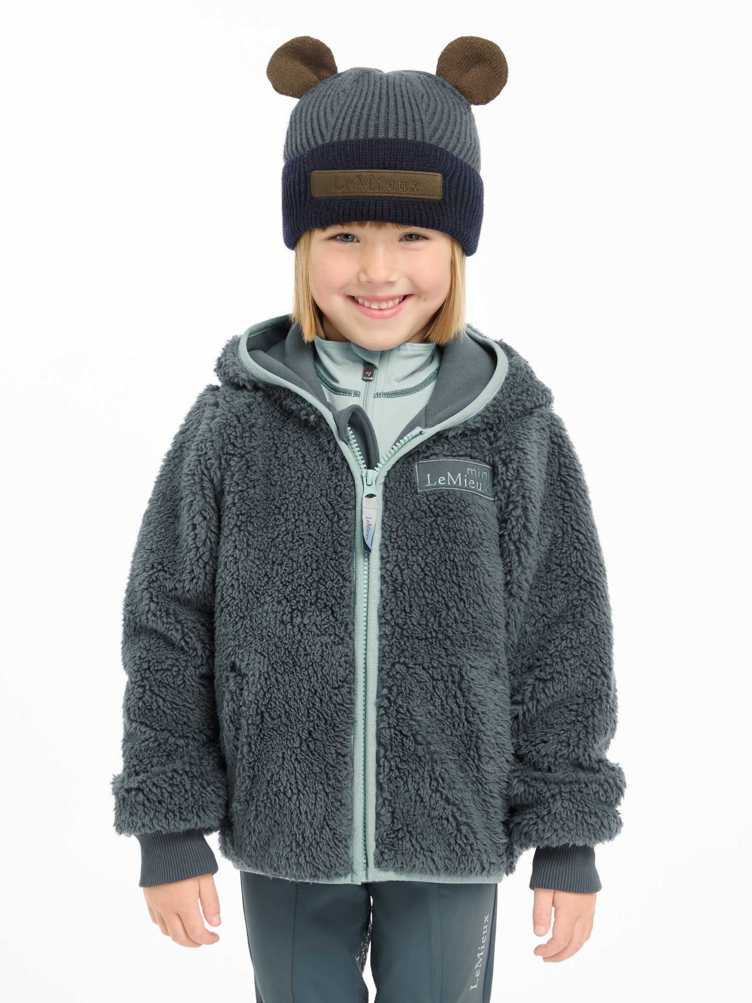 LeMieux Mini Bear Beanie-Hat-LeMieux-Petrol-Evolution Equestrian Co.