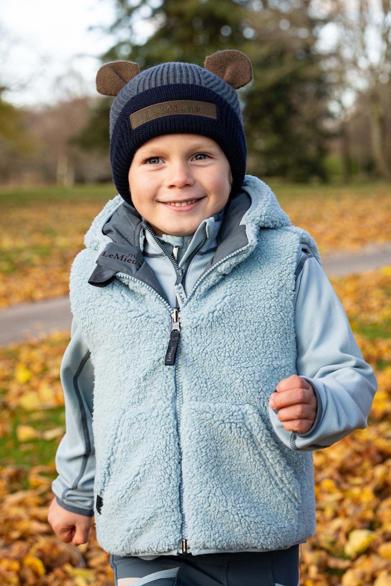 LeMieux Mini Bear Beanie-Hat-LeMieux-Petrol-Evolution Equestrian Co.