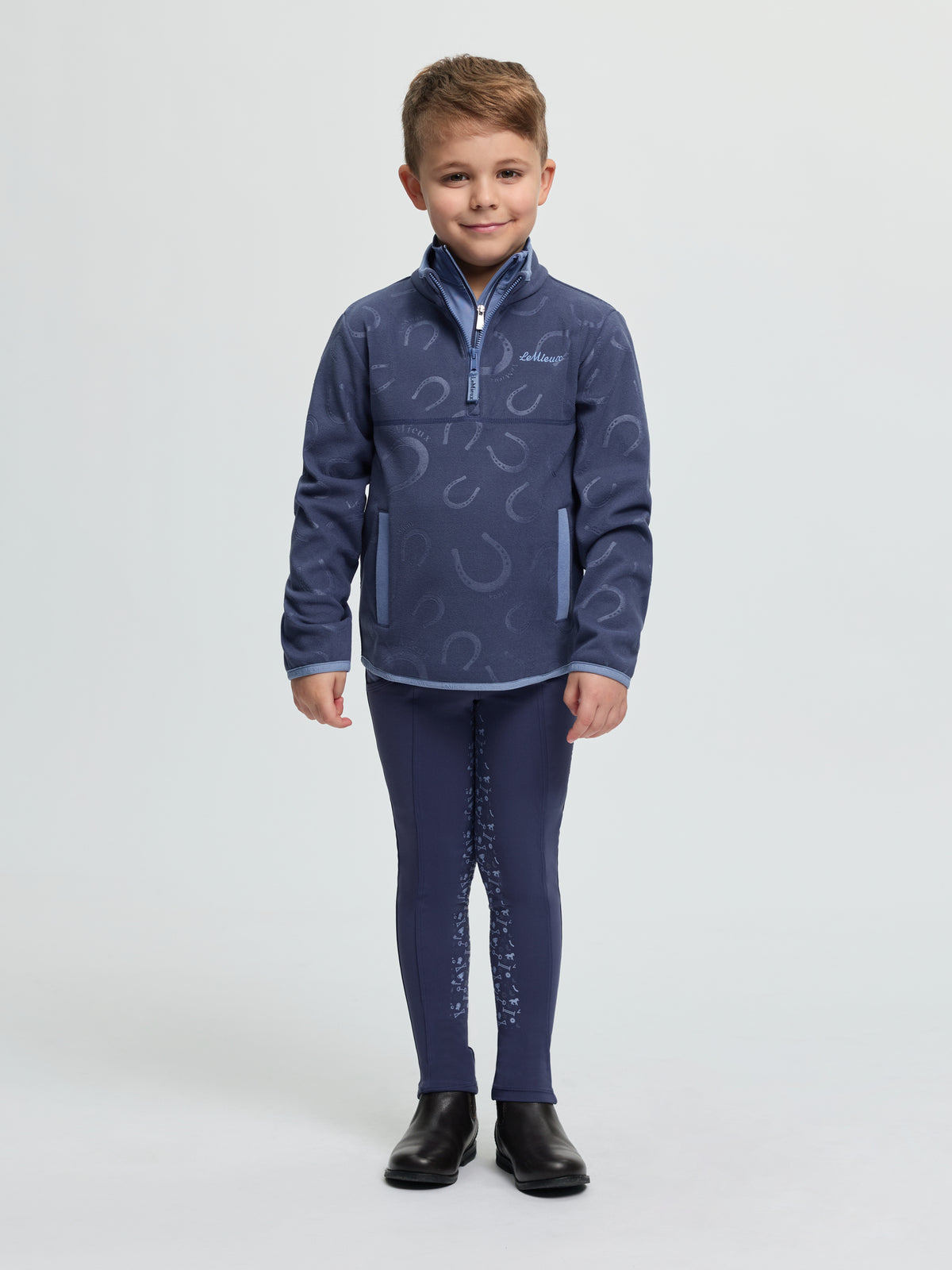 LeMieux Mini Maggie Fleece-Sweatershirt-LeMieux-Mallow-3-4 years-Evolution Equestrian Co.