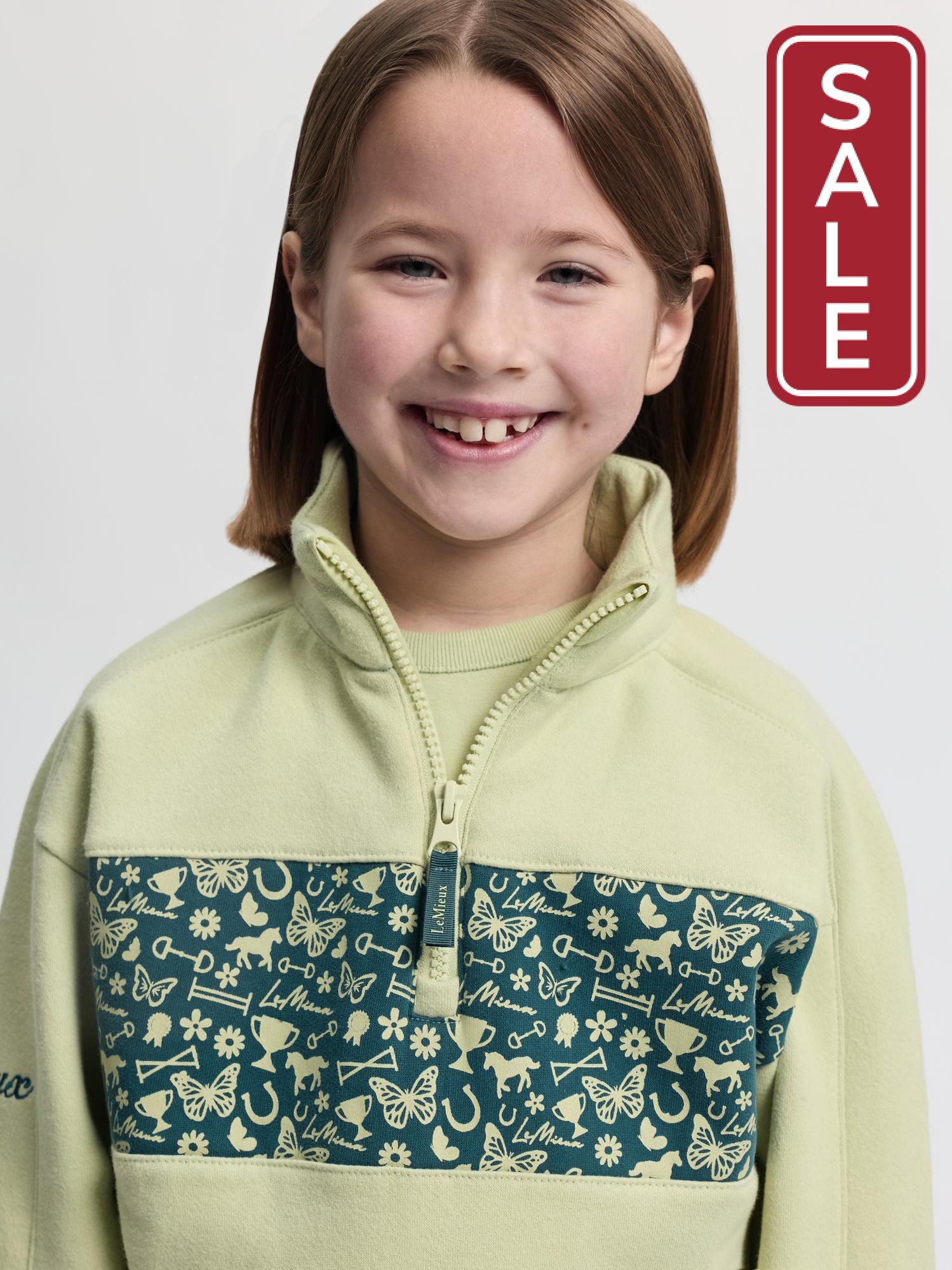 LeMieux Mini Quinn Quarter Zip Sweater-Riding Shirts-LeMieux-3-4 years-Evolution Equestrian Co.