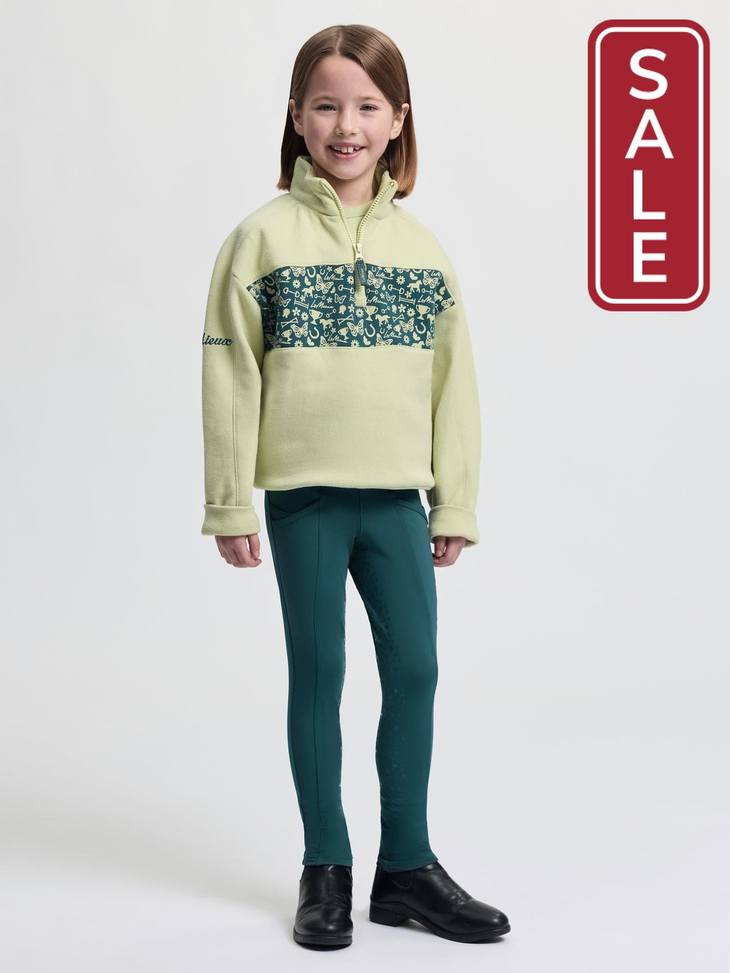 LeMieux Mini Quinn Quarter Zip Sweater-Riding Shirts-LeMieux-3-4 years-Evolution Equestrian Co.
