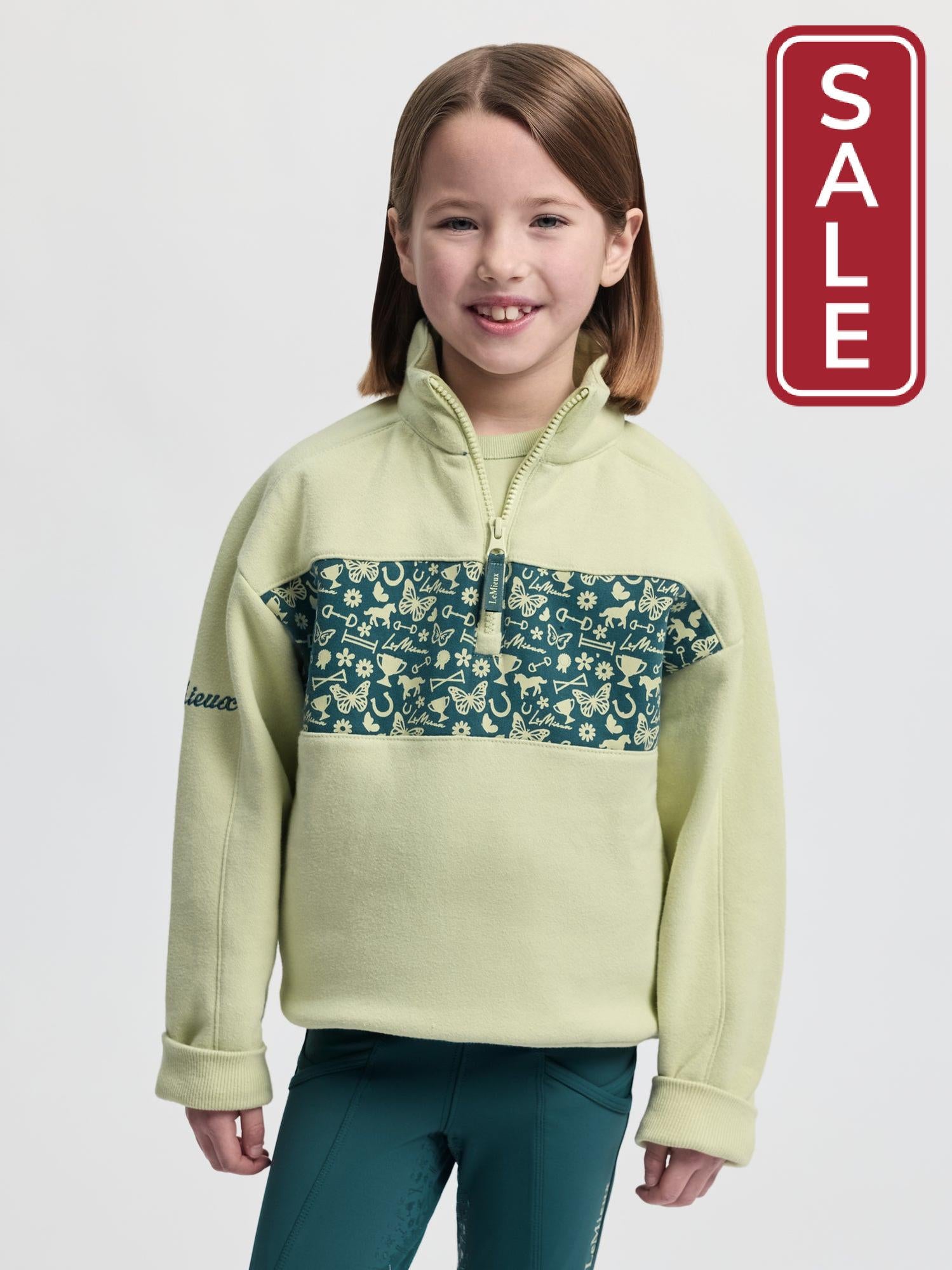 LeMieux Mini Quinn Quarter Zip Sweater-Riding Shirts-LeMieux-3-4 years-Evolution Equestrian Co.