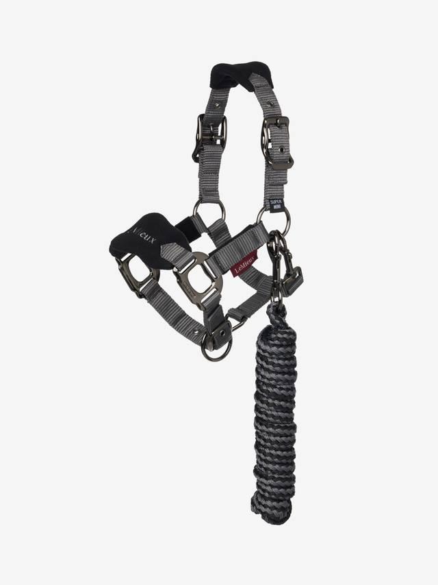 LeMieux Mini Vogue Black Halter and Leadrope-Halter-LeMieux-Super Mini-Evolution Equestrian Co.