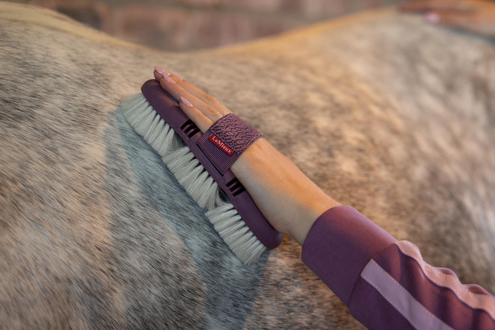 LeMieux Powder Blue Flexi Goat Hair Brush-Horse Brush-LeMieux-Evolution Equestrian Co.