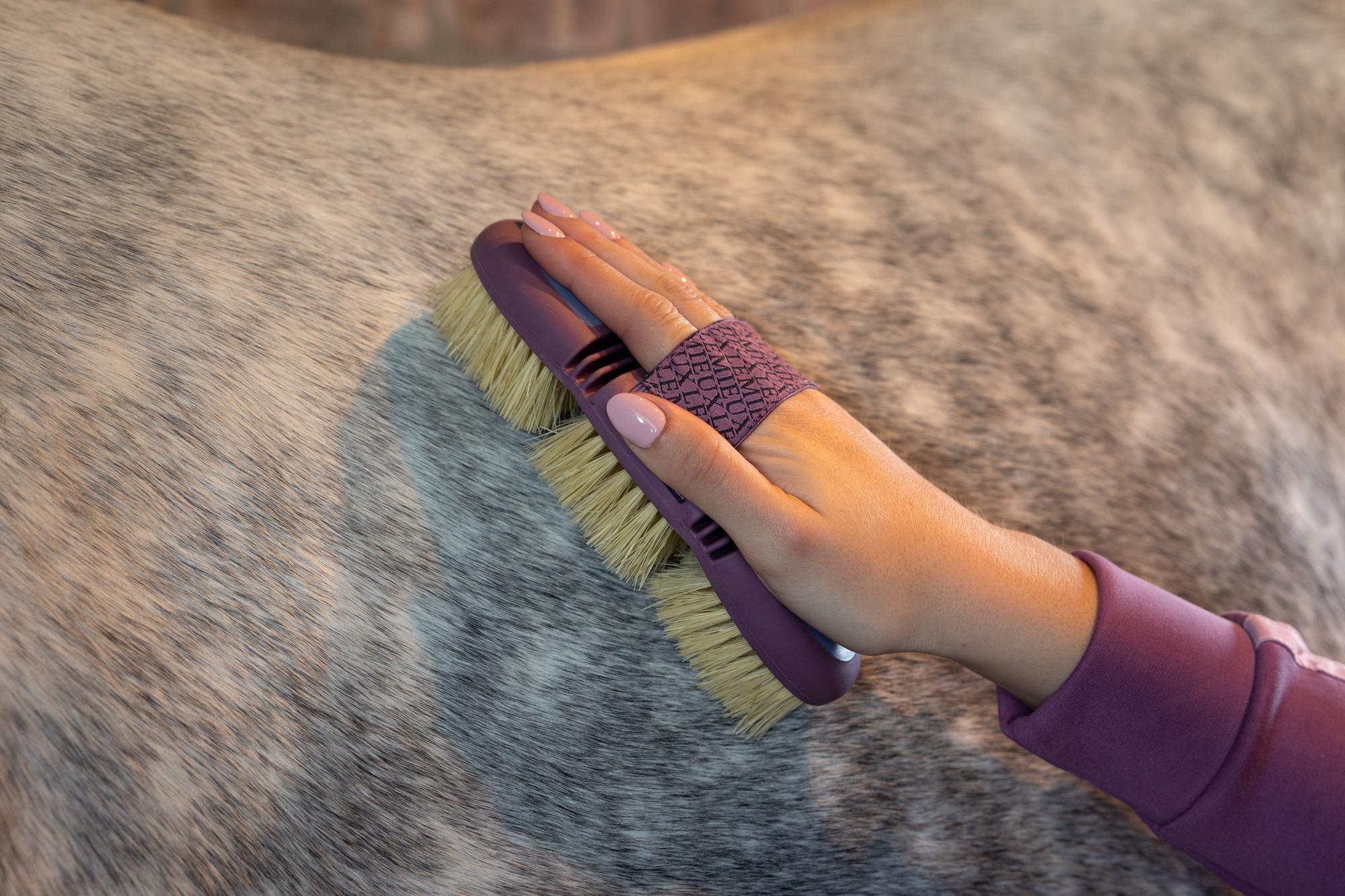 LeMieux Powder Blue Flexi Scrubbing Brush-Horse Brush-LeMieux-Evolution Equestrian Co.