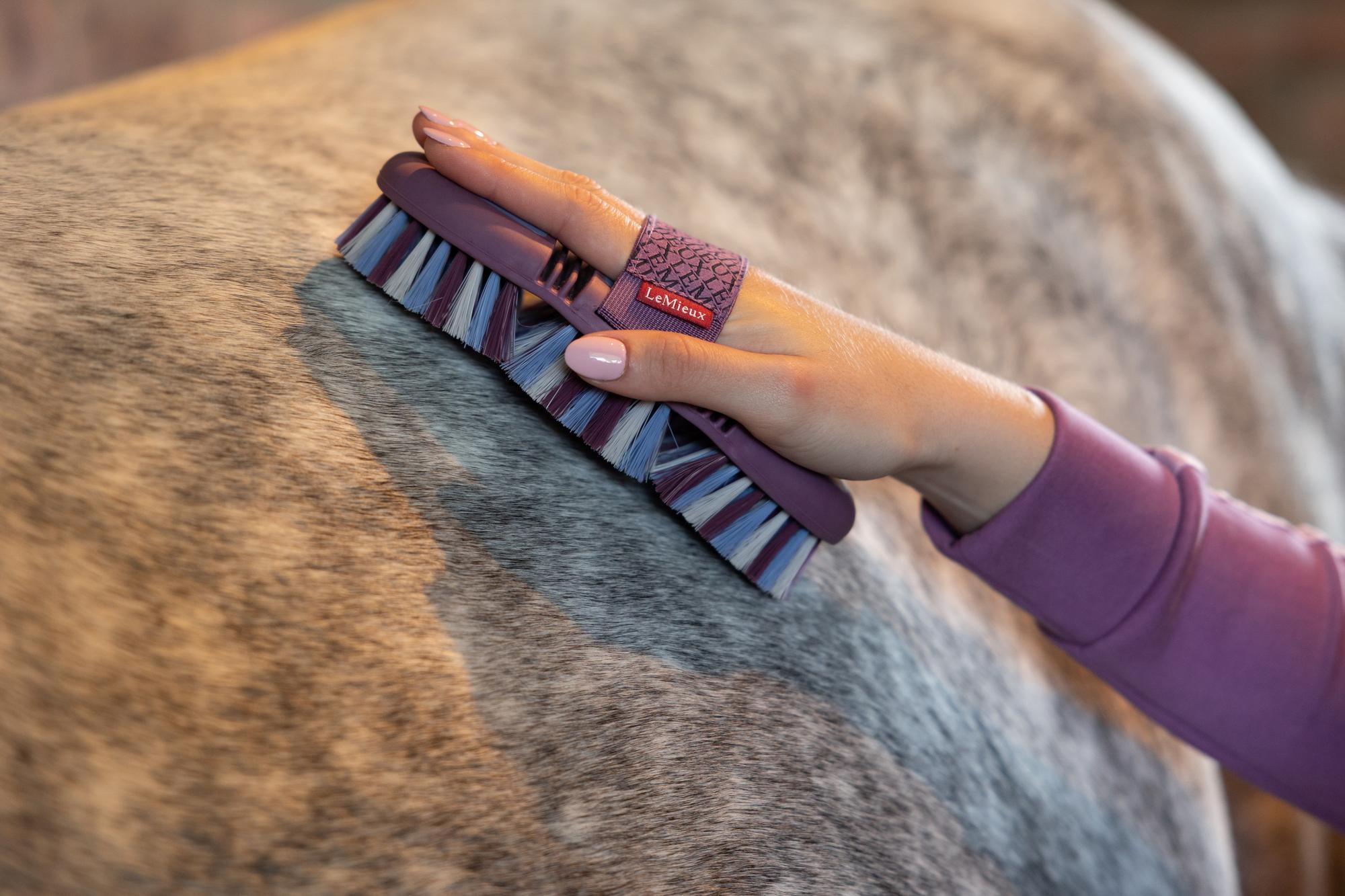 LeMieux Powder Blue Flexi Soft Body Brush-Horse Brush-LeMieux-Evolution Equestrian Co.