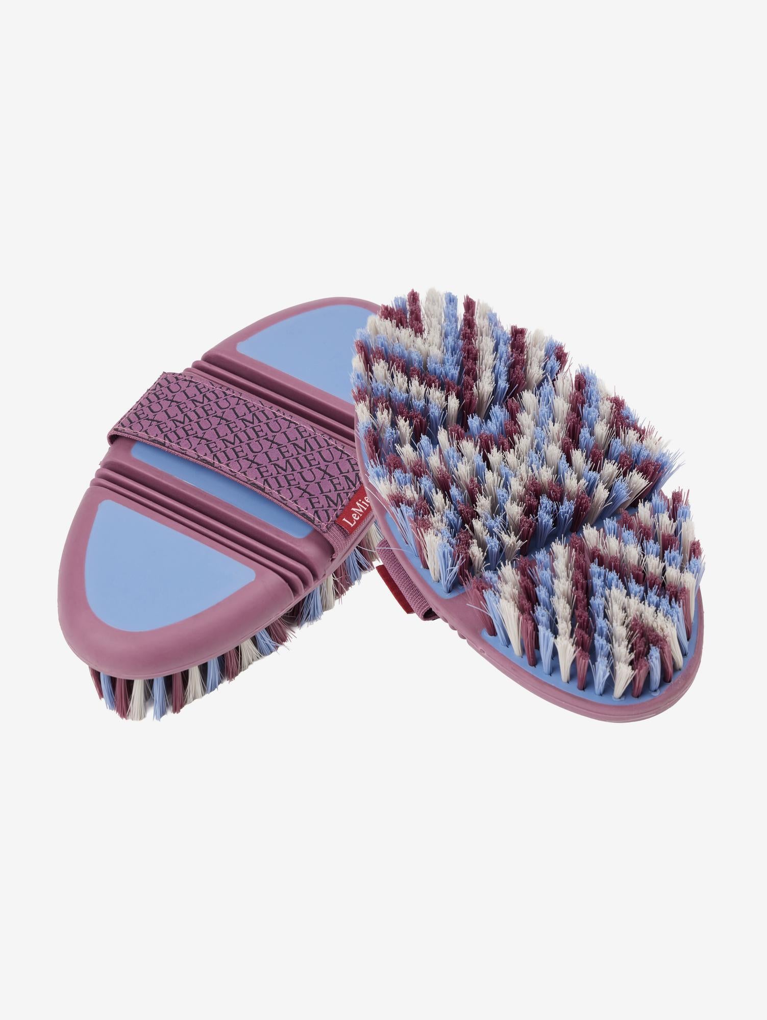 LeMieux Powder Blue Flexi Soft Body Brush-Horse Brush-LeMieux-Evolution Equestrian Co.