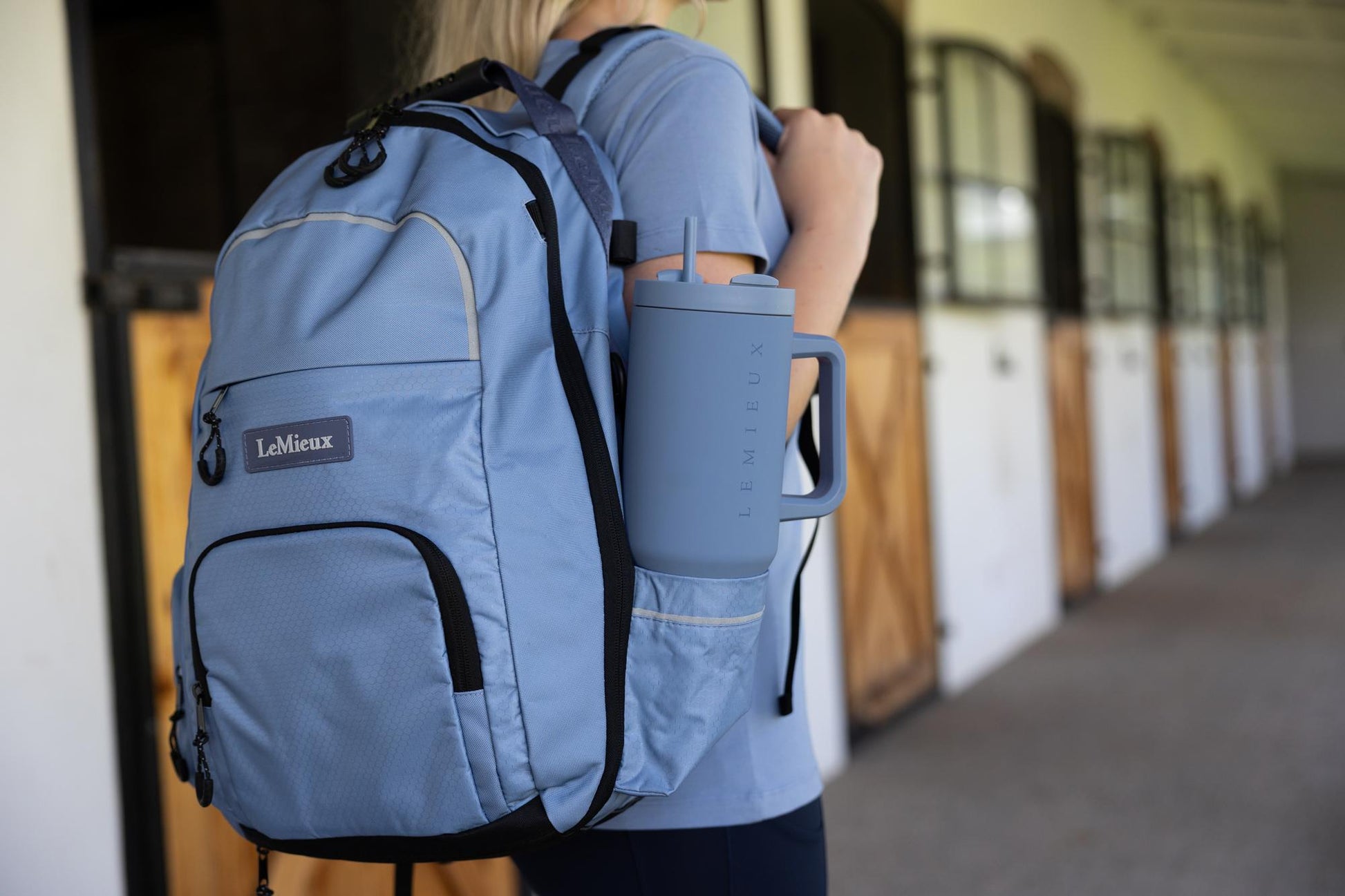 LeMieux Pro Rucksack Powder Blue-For the Rider-LeMieux-Evolution Equestrian Co.